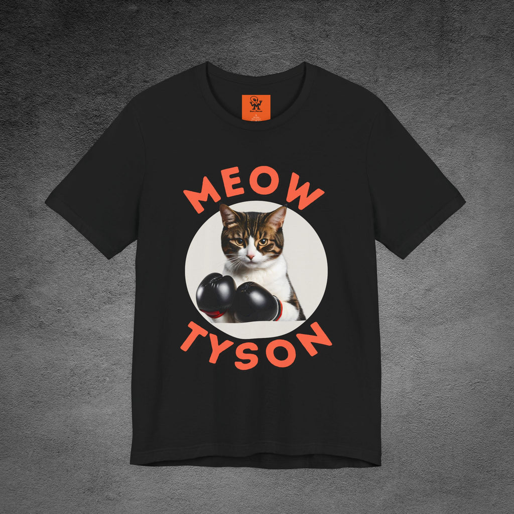 Meow Tyson T-shirt – Funny Cat Boxing Pun Graphic Tee