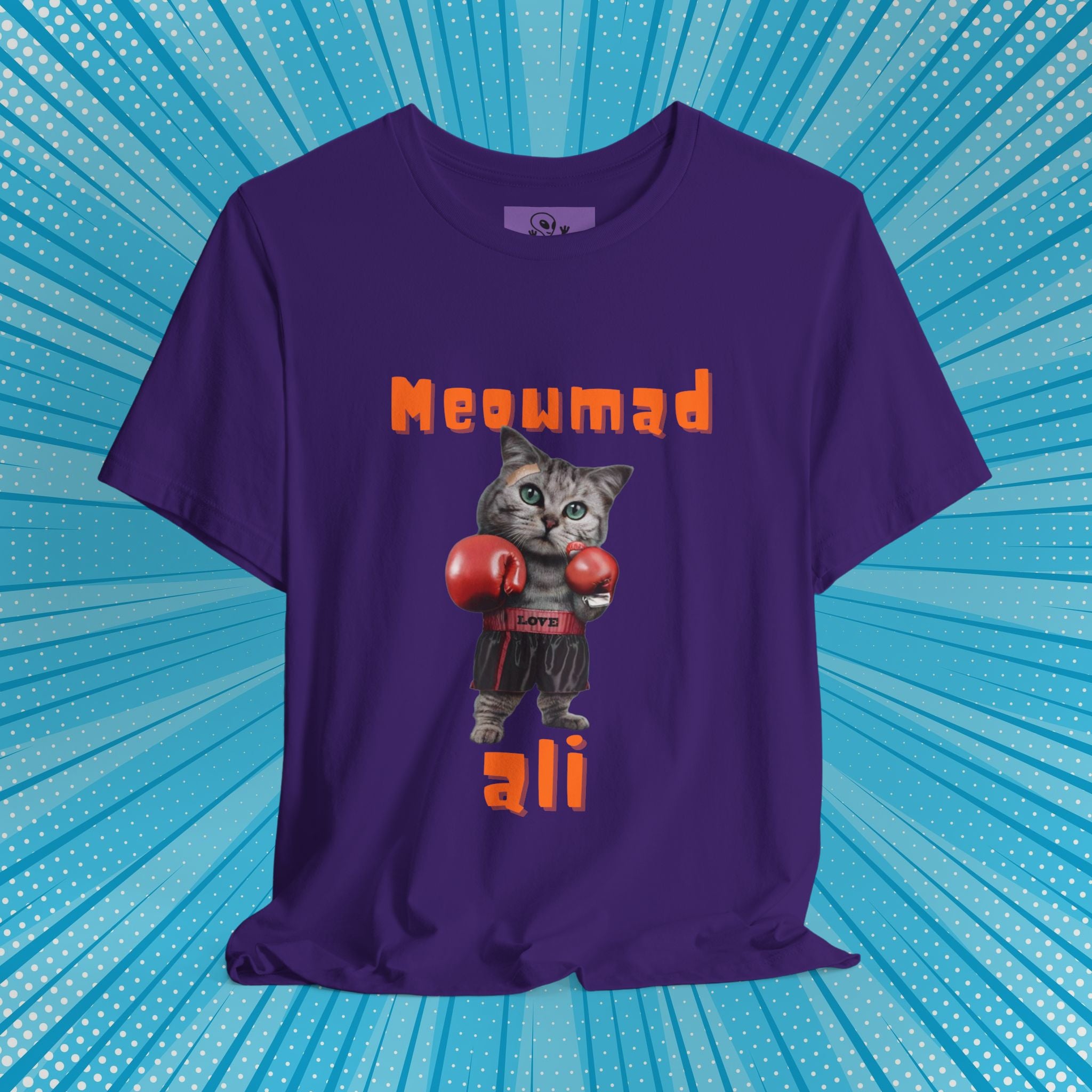 Meowmad Ali T-shirt – Funny Cat Boxing Pun Graphic Tee