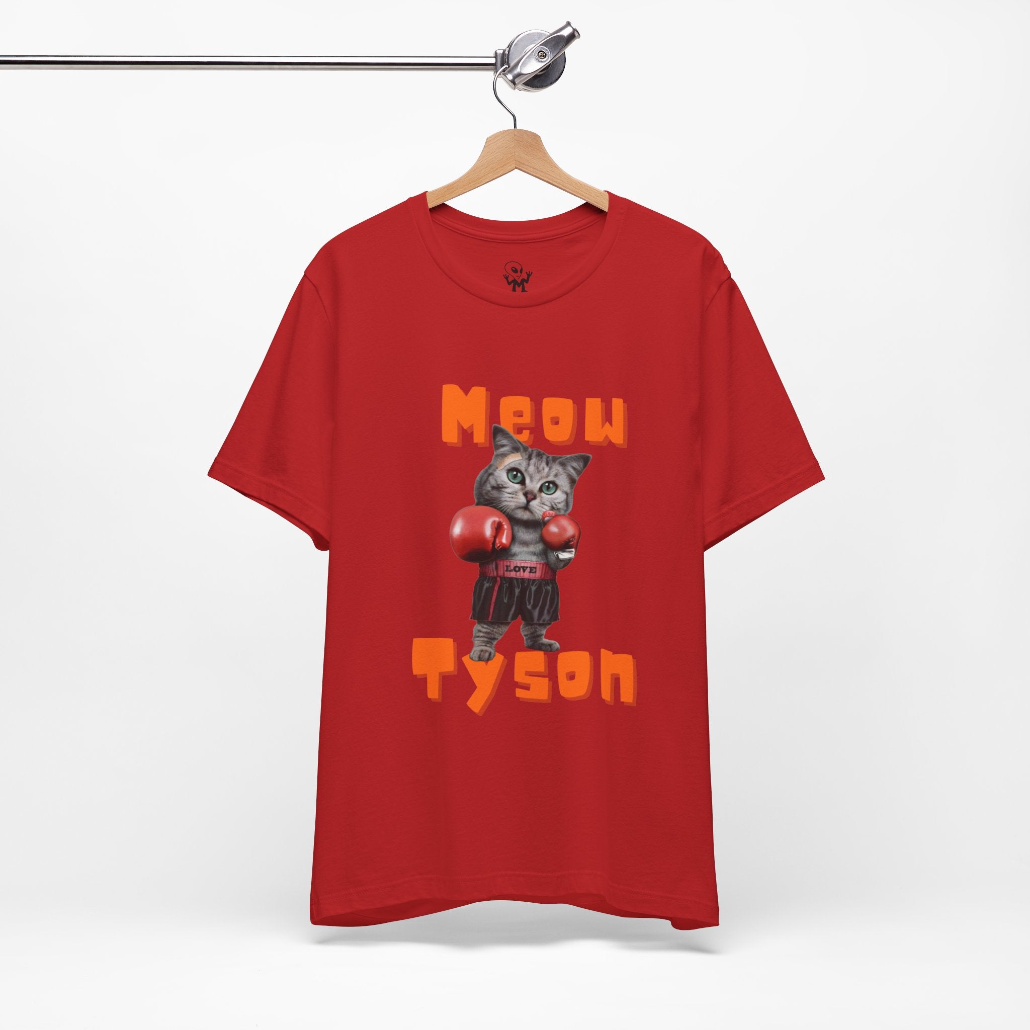 Meow Tyson T-Shirt – Funny Cat Pun Boxing Tee for Cat Lovers, boxing humor, Animal puns