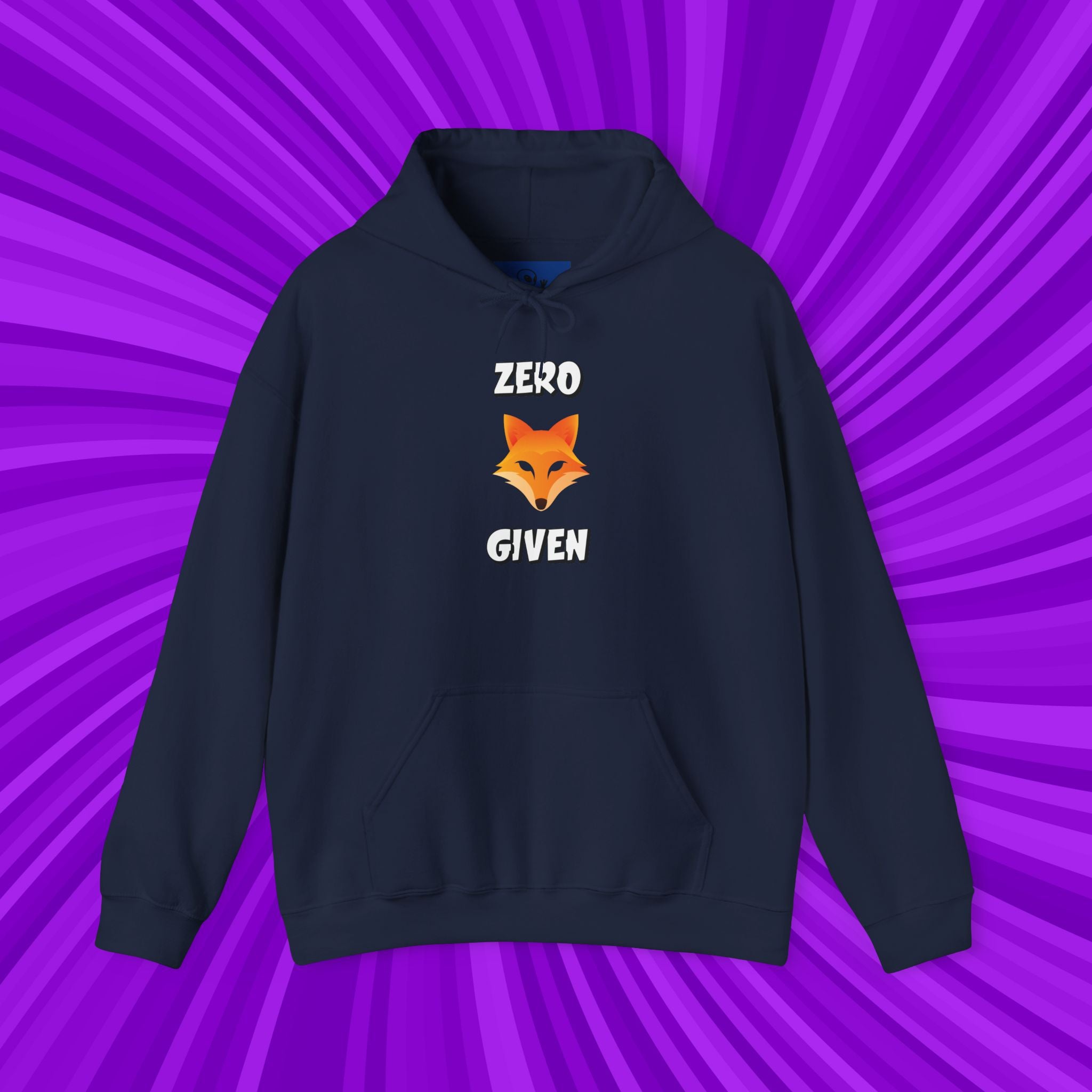 🦊Zero Fox Given Hoodie | Funny animal Pun Sarcastic Hoodie| Dark Humor Streetwear | Unisex Heavy Blend