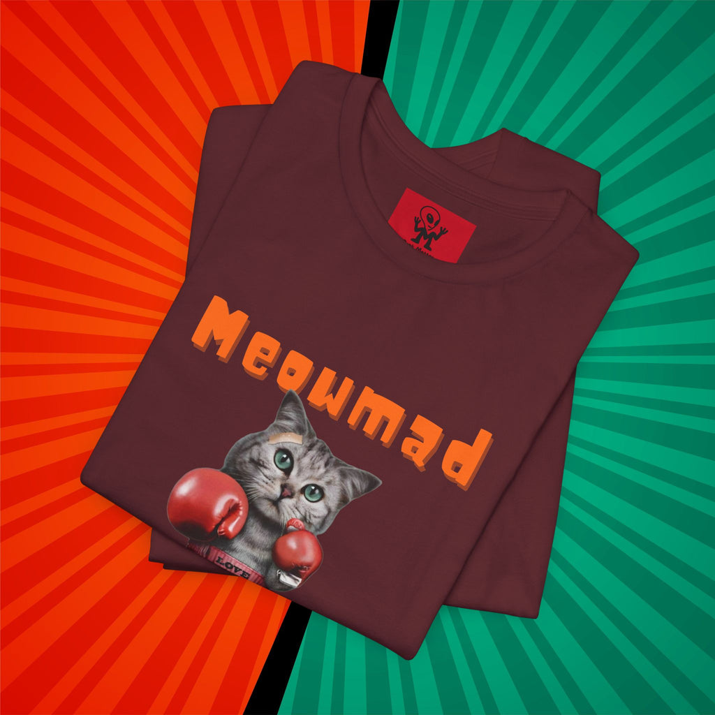Meowmad Ali T-shirt – Funny Cat Boxing Pun Graphic Tee
