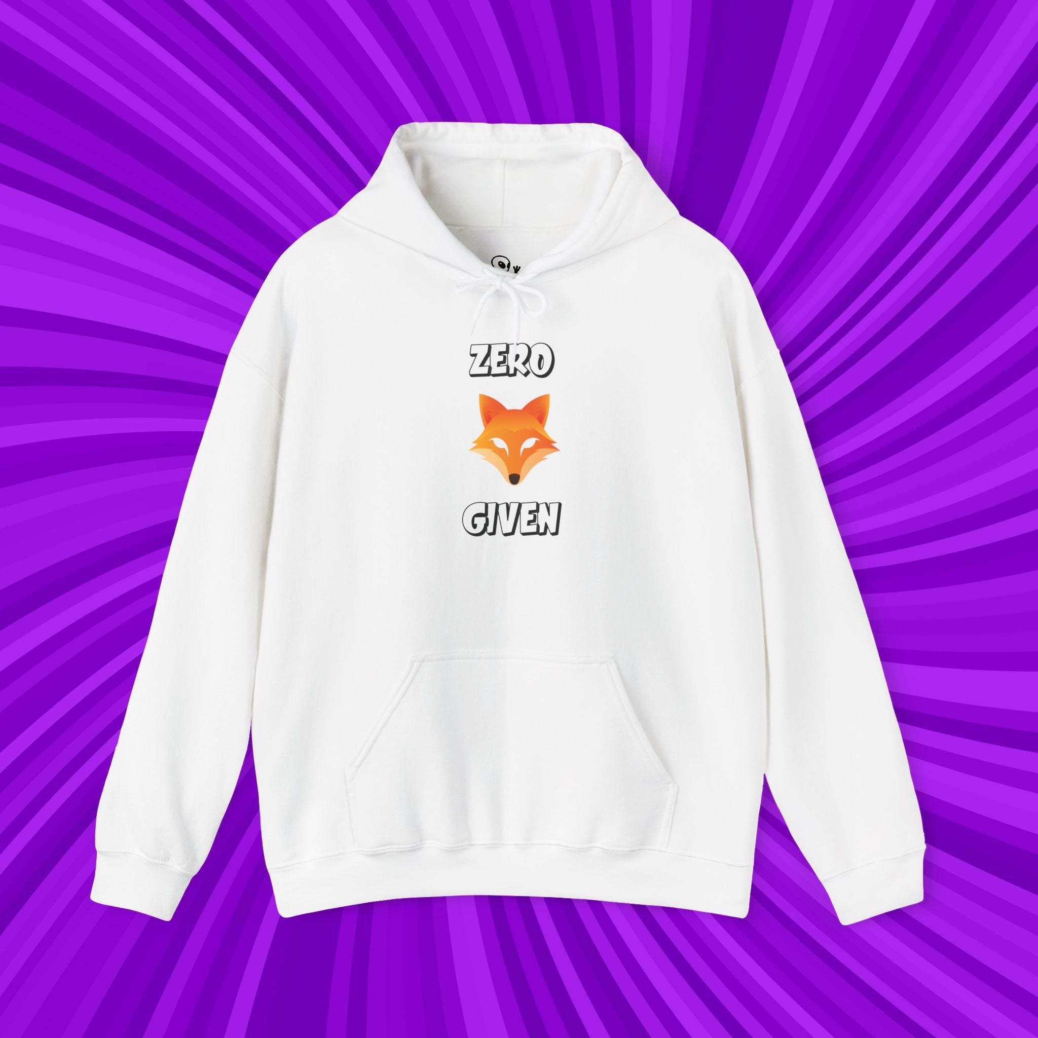 🦊Zero Fox Given Hoodie | Funny animal Pun Sarcastic Hoodie| Dark Humor Streetwear | Unisex Heavy Blend