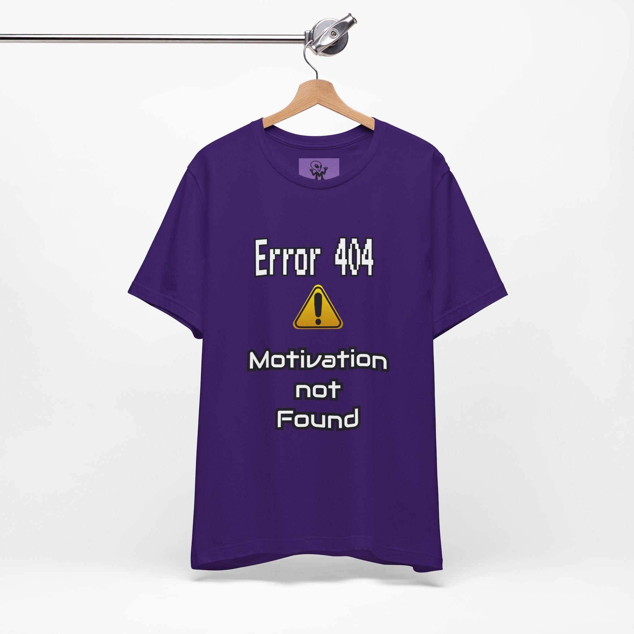 Error 404: Motivation Not Found T-Shirt | Funny Lazy Day Tee