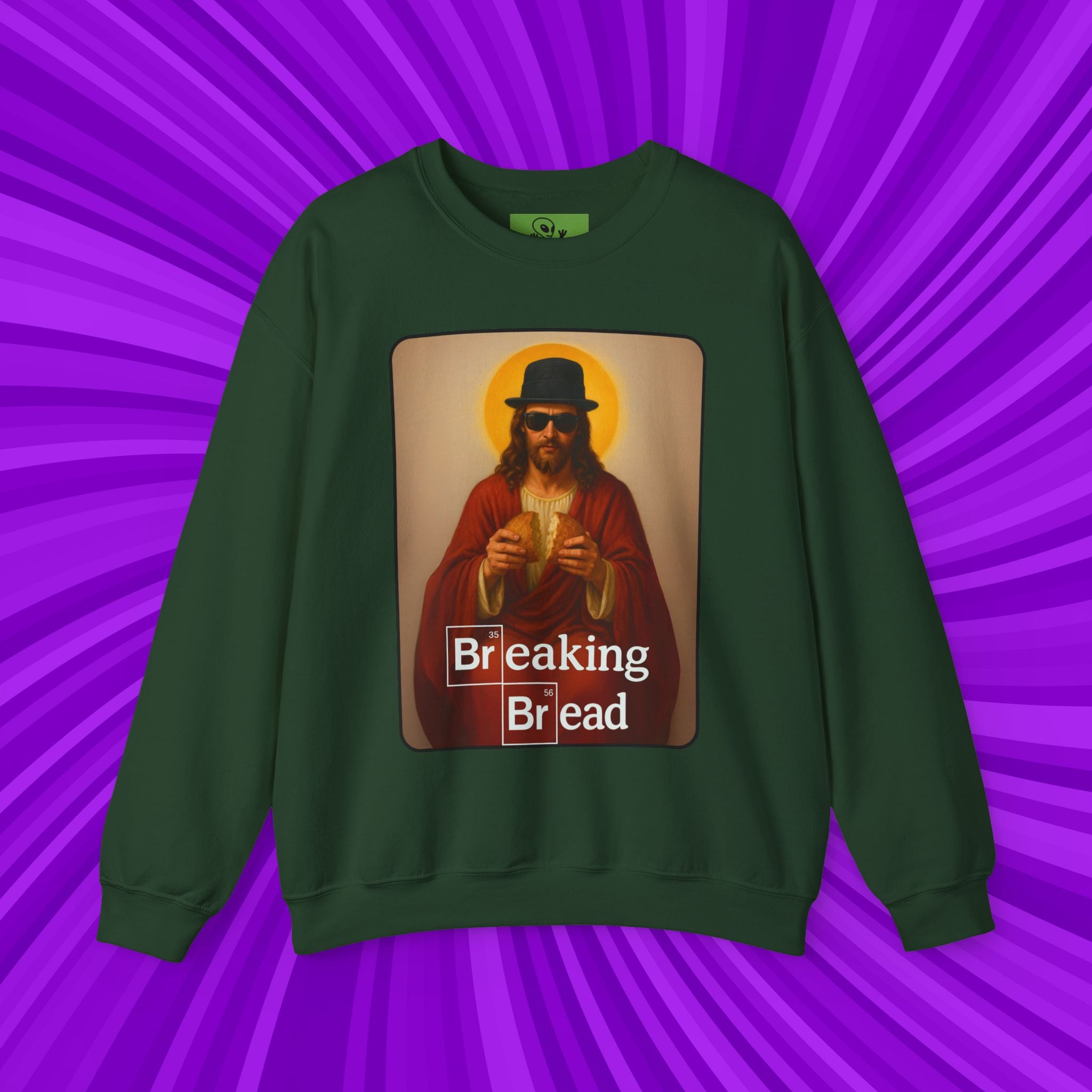 Breaking Bread Sweatshirt | Unisex Heavy Blend | Funny Meme Crewneck, Parody Streetwear