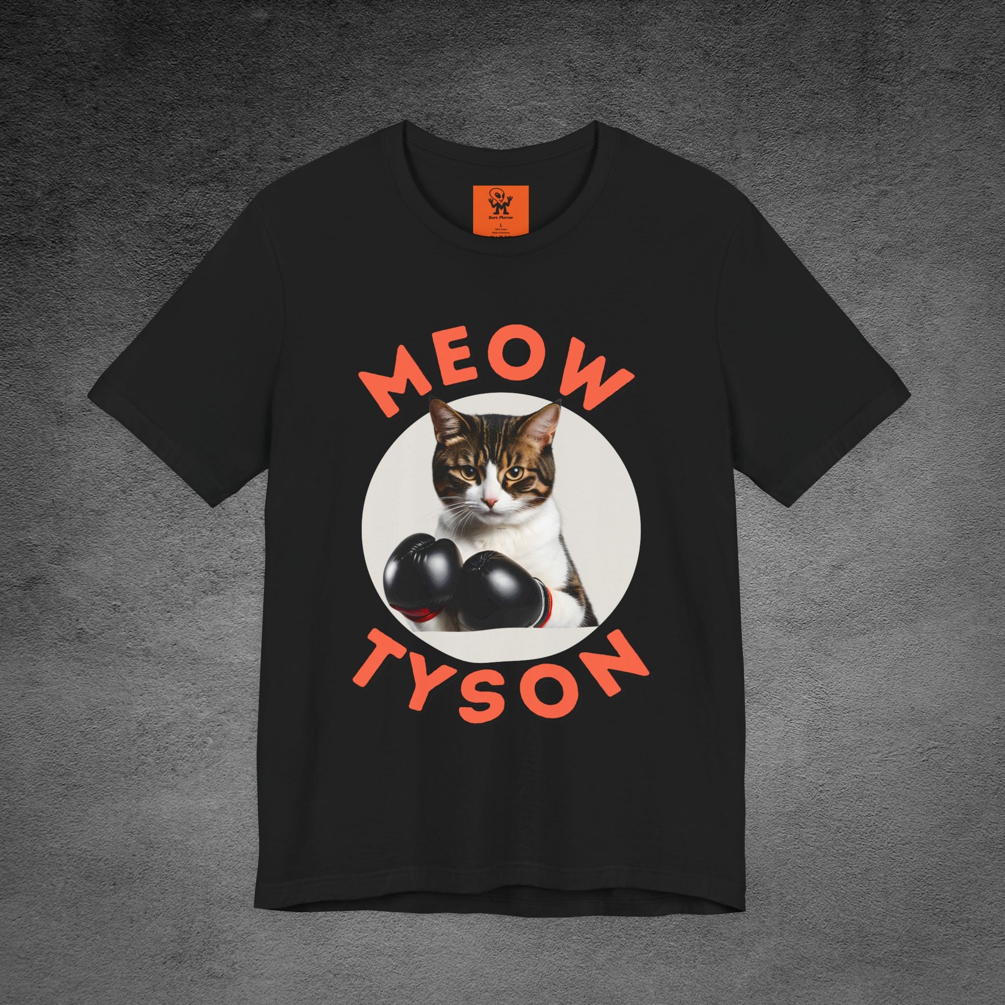 Meow Tyson T-Shirt – Funny Cat Pun Boxing Tee for Cat Lovers, boxing humor, Animal puns