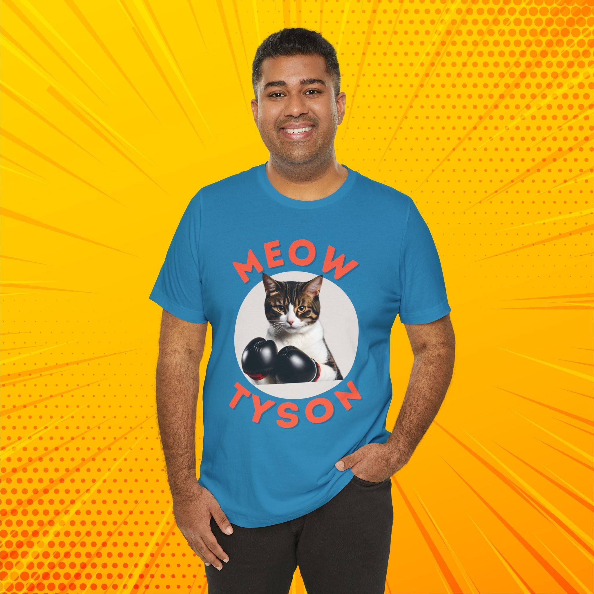 Meow Tyson T-shirt – Funny Cat Boxing Pun Graphic Tee