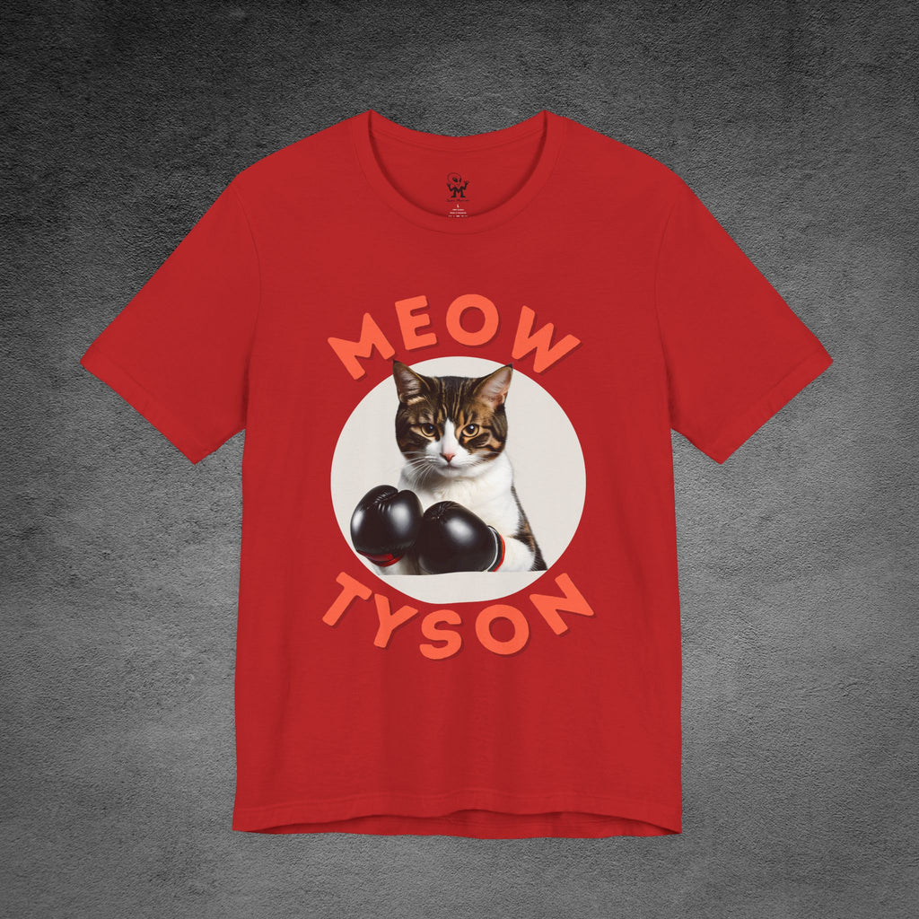 Meow Tyson T-shirt – Funny Cat Boxing Pun Graphic Tee