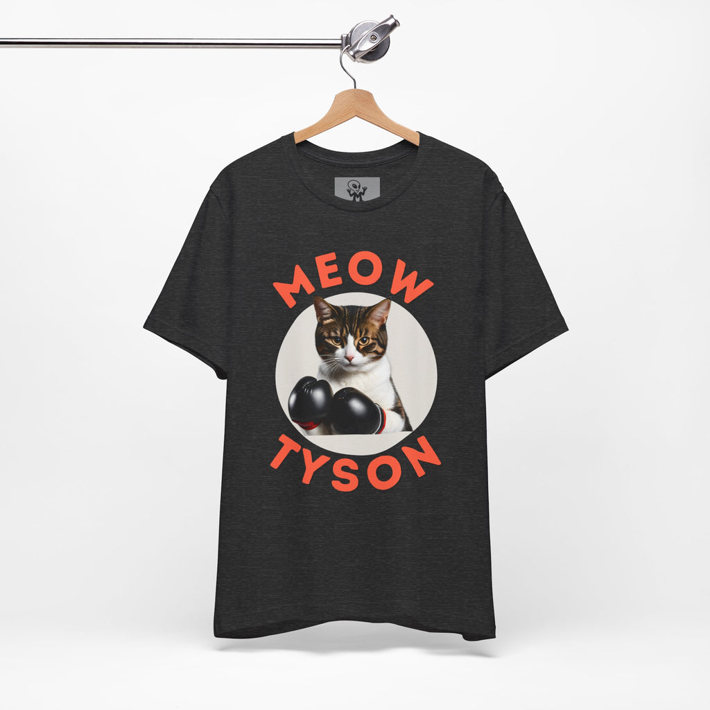 Meow Tyson T-shirt – Funny Cat Boxing Pun Graphic Tee