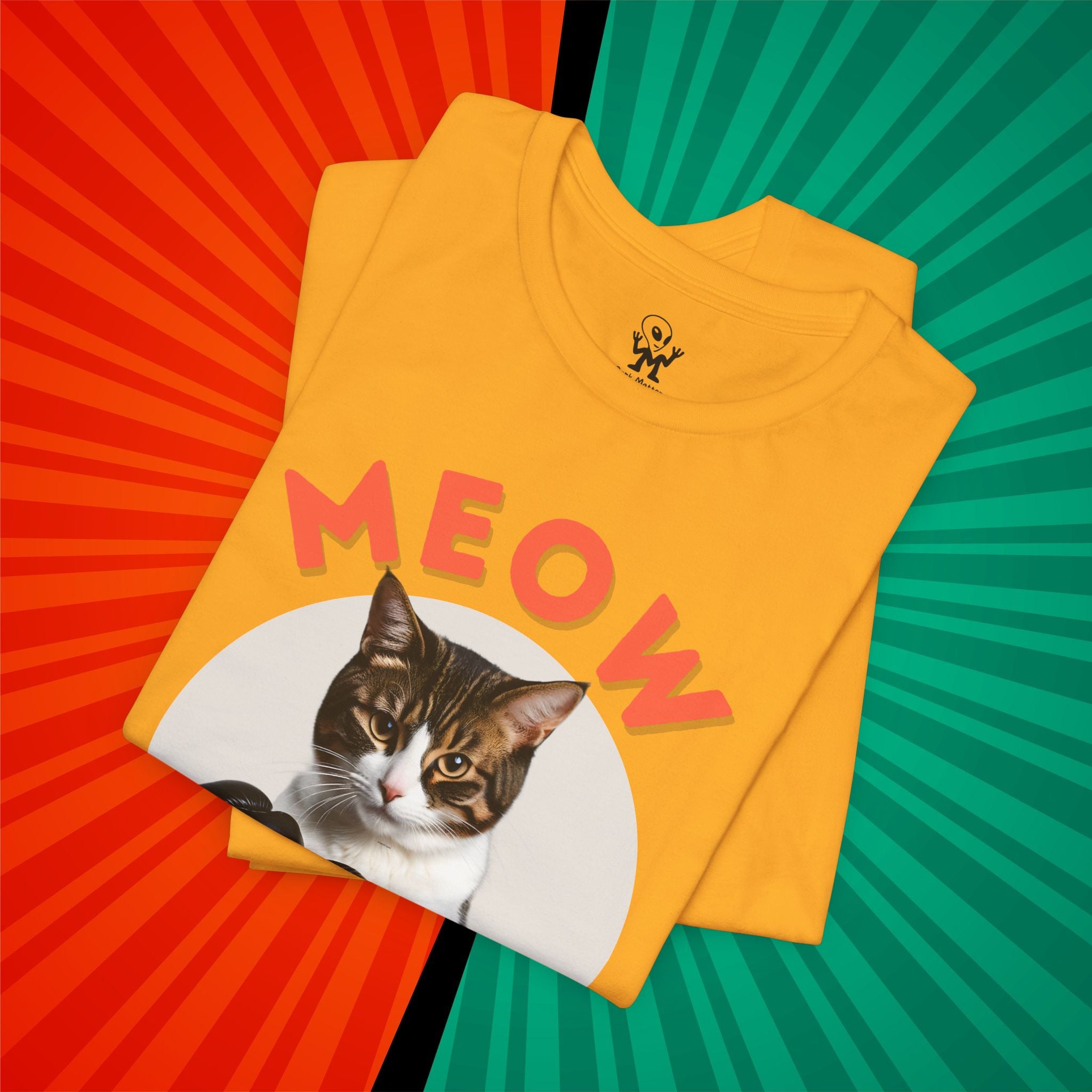 Meow Tyson T-shirt – Funny Cat Boxing Pun Graphic Tee