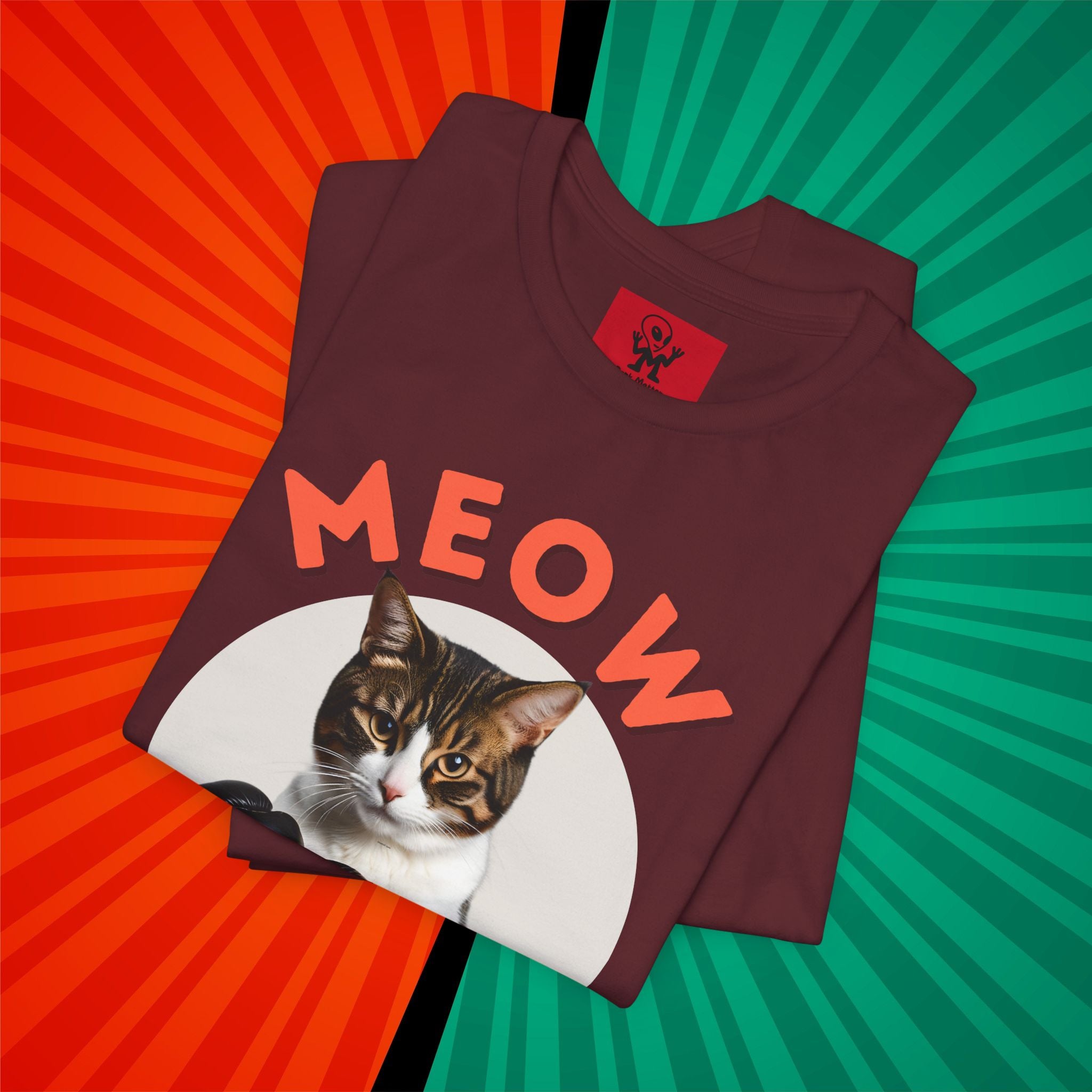 Meow Tyson T-shirt – Funny Cat Boxing Pun Graphic Tee