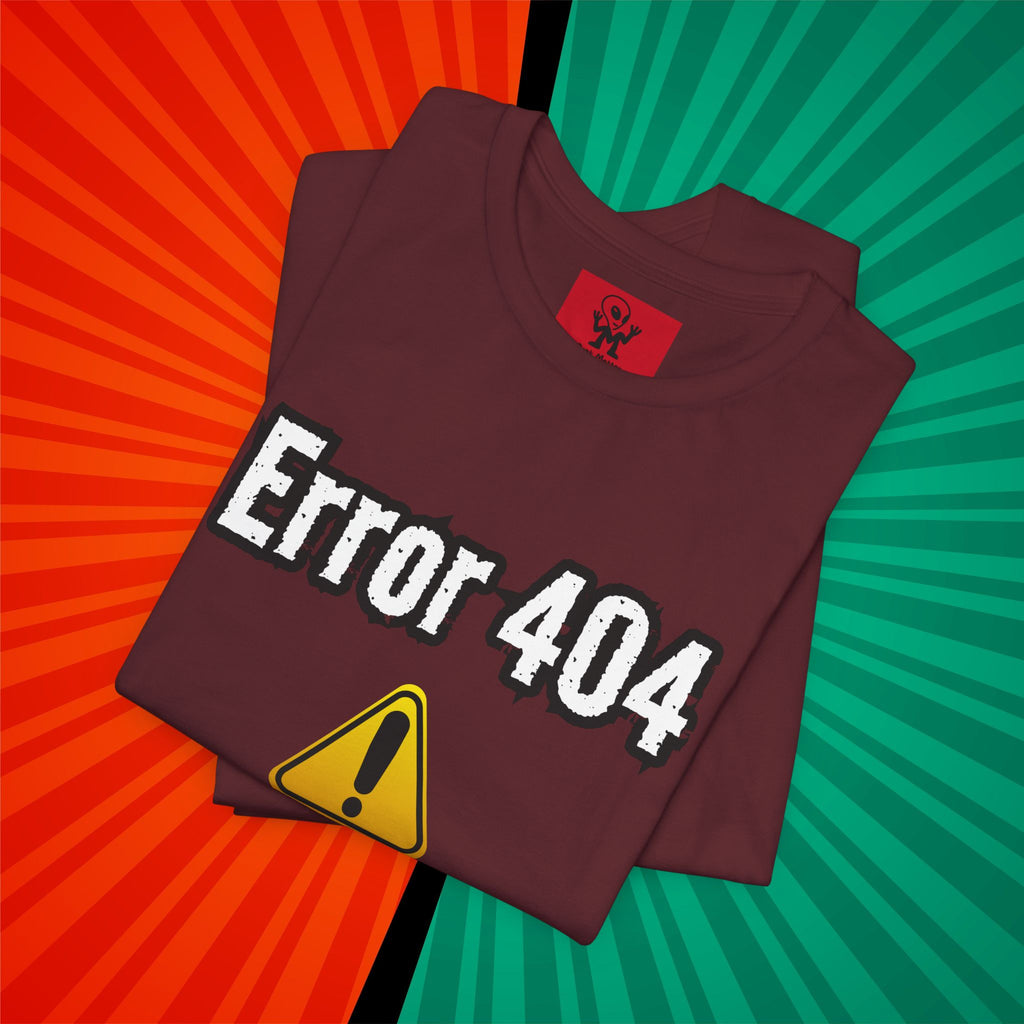 Error 404: Monday Detected T‑Shirt — Funny Tech Humor Tee for Geeks & Monday Haters