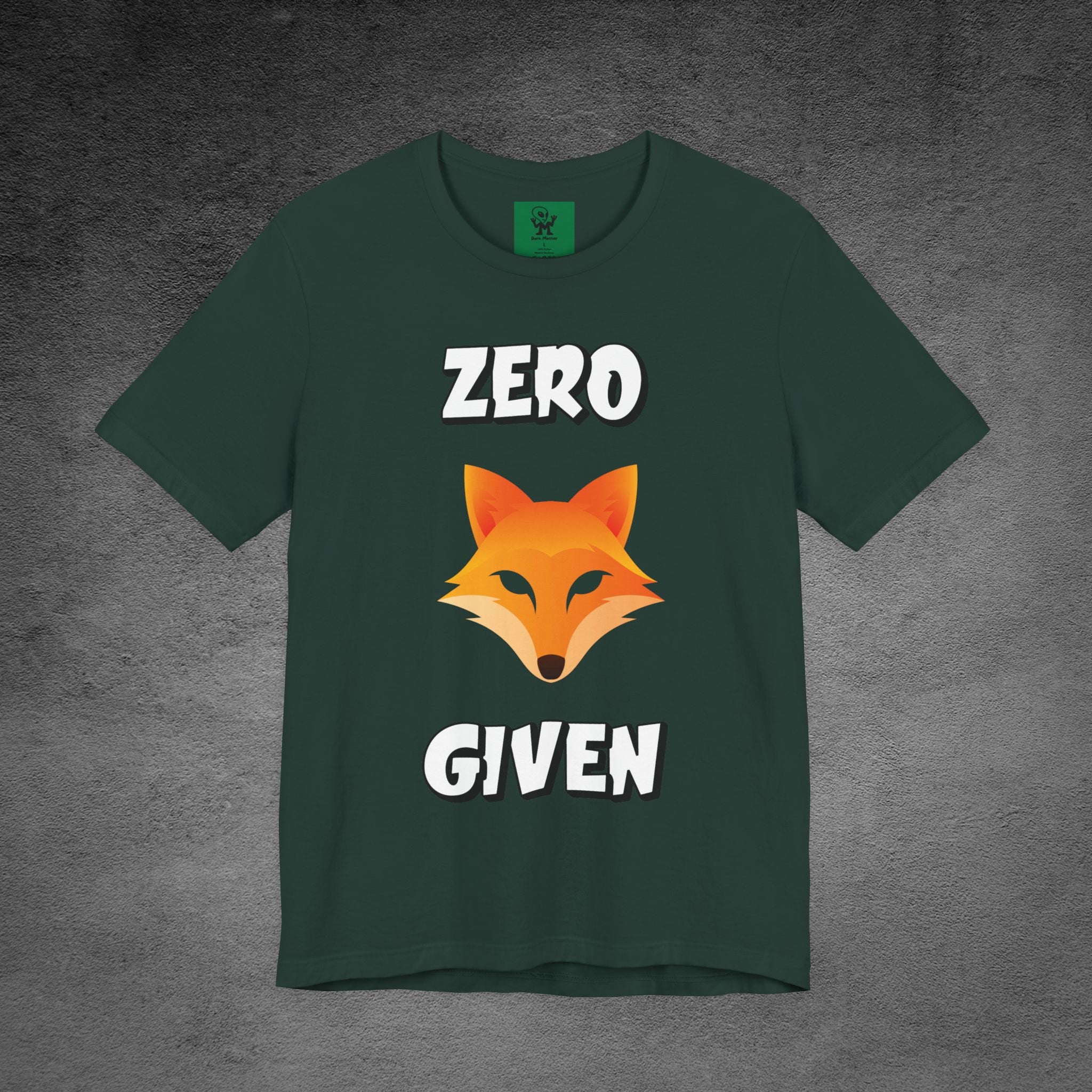 "Zero Fox Given" 🦊Funny Fox Unisex Tee, Casual Shirt, Funny T-Shirt, Nature Lovers & dark humor mix