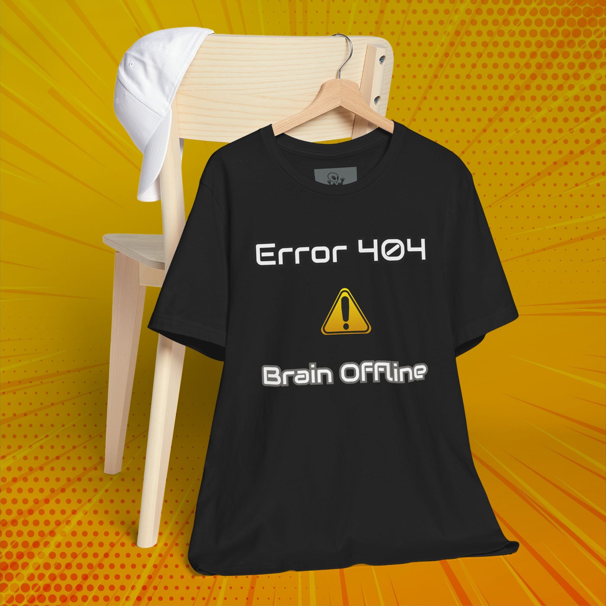 Error 404: Brain Offline T-Shirt | Funny Tech Sarcasm Tee