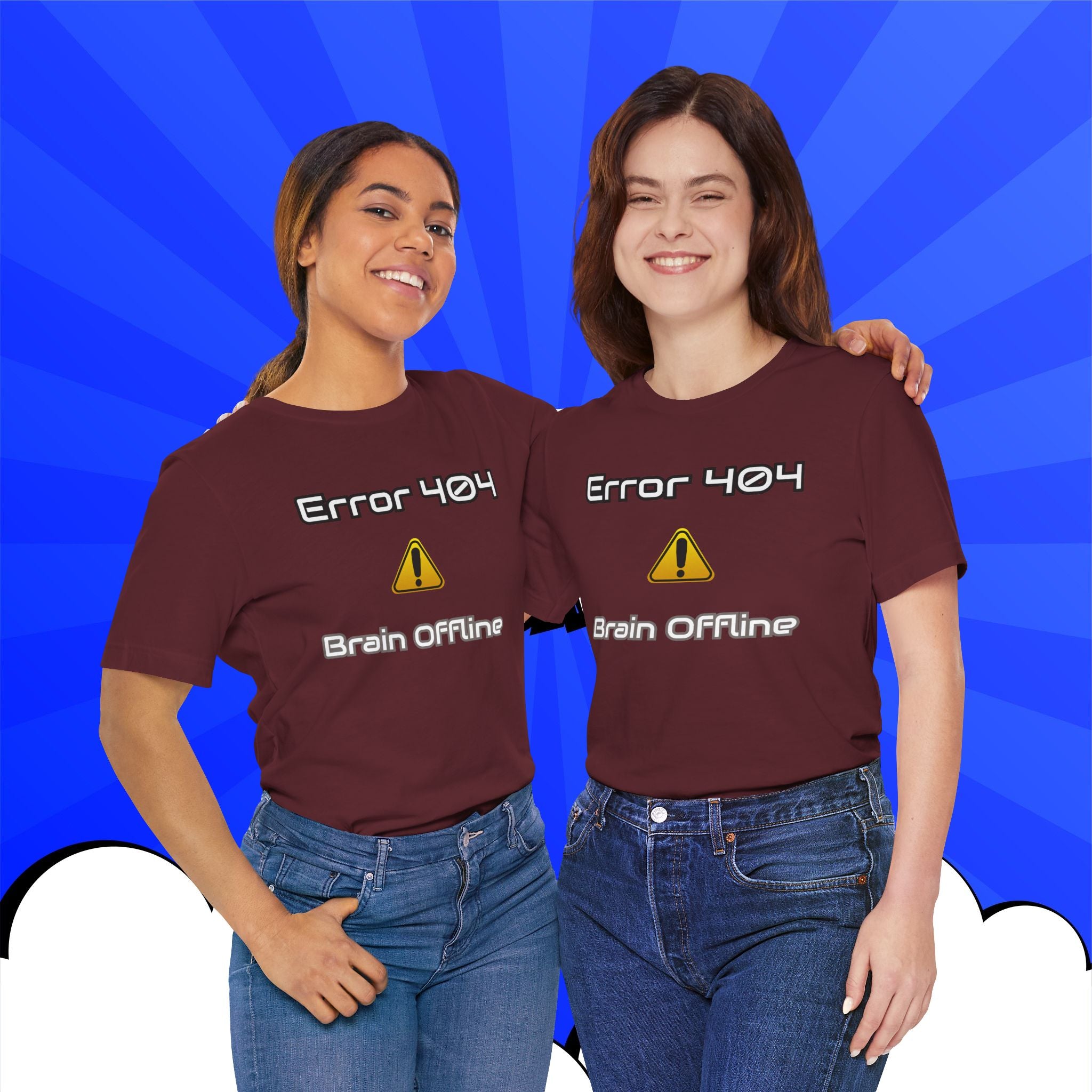 Error 404: Brain Offline T-Shirt | Funny Tech Sarcasm Tee