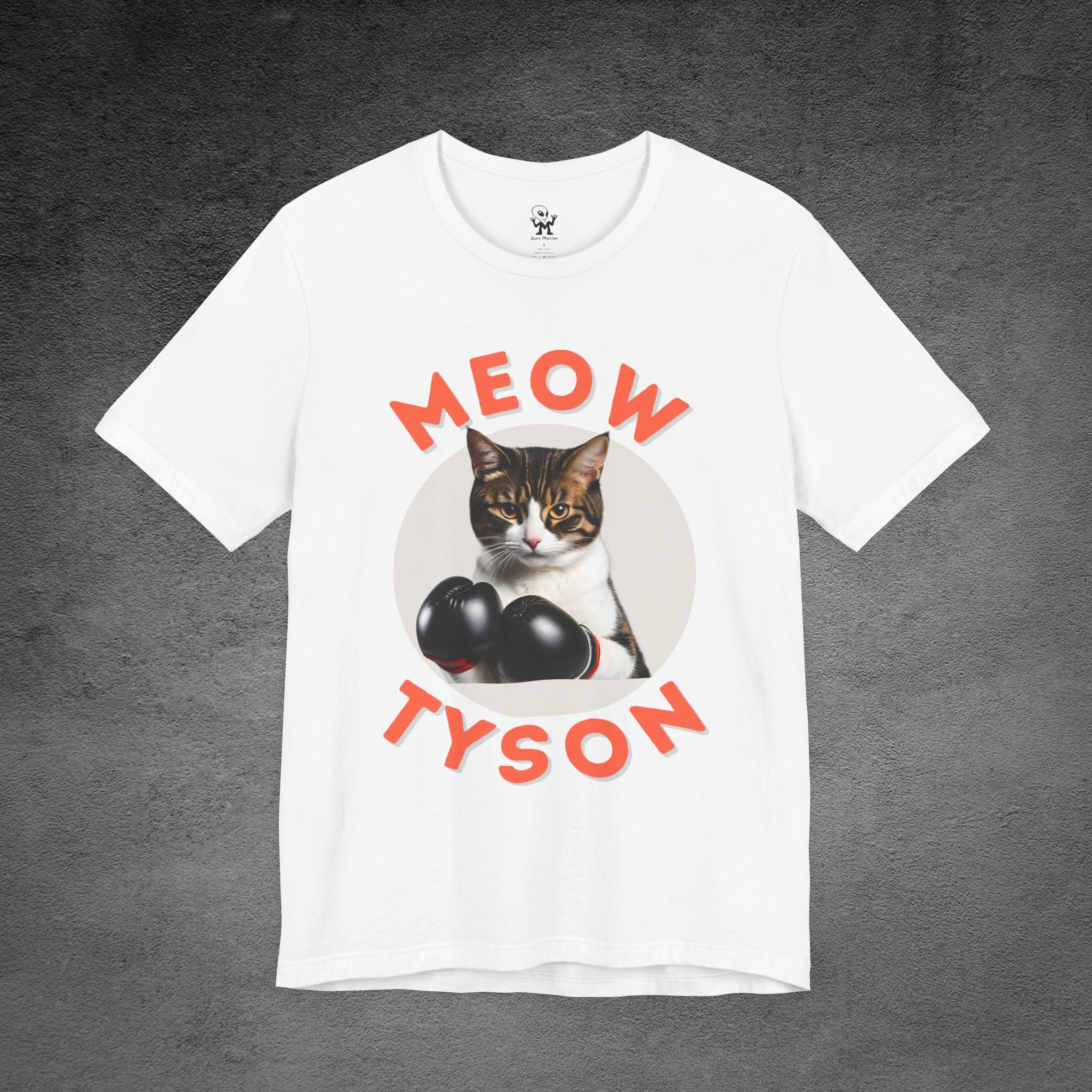 Meow Tyson T-Shirt – Funny Cat Pun Boxing Tee for Cat Lovers, boxing humor, Animal puns