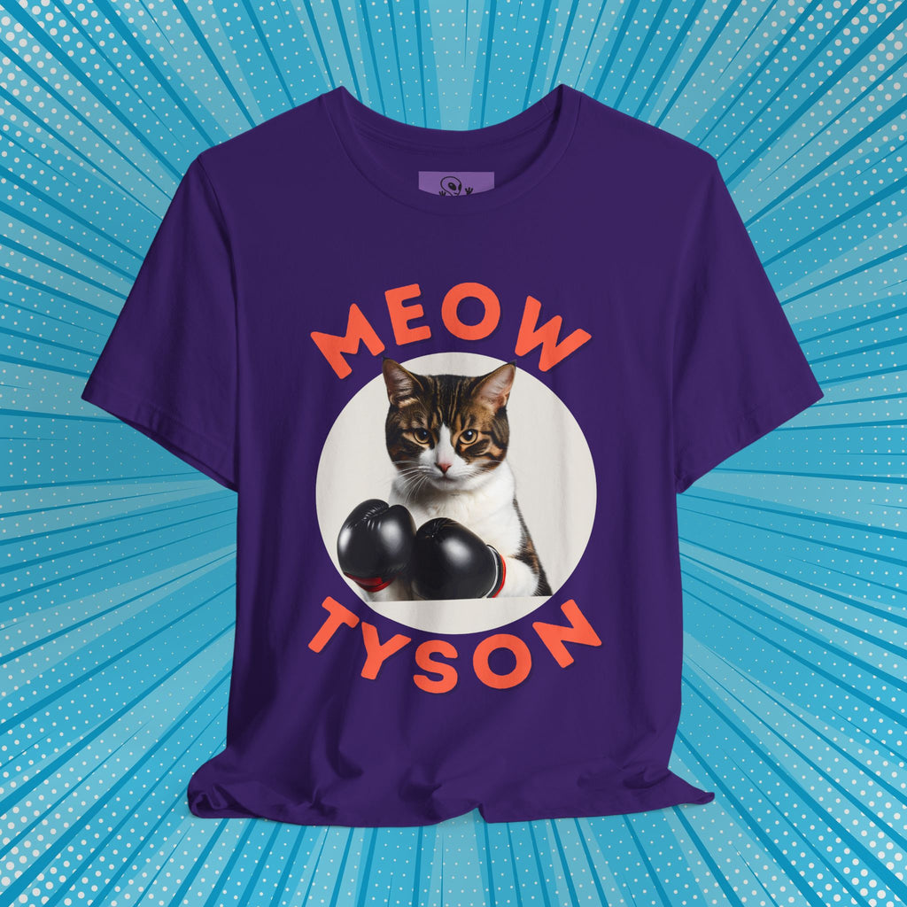 Meow Tyson T-shirt – Funny Cat Boxing Pun Graphic Tee