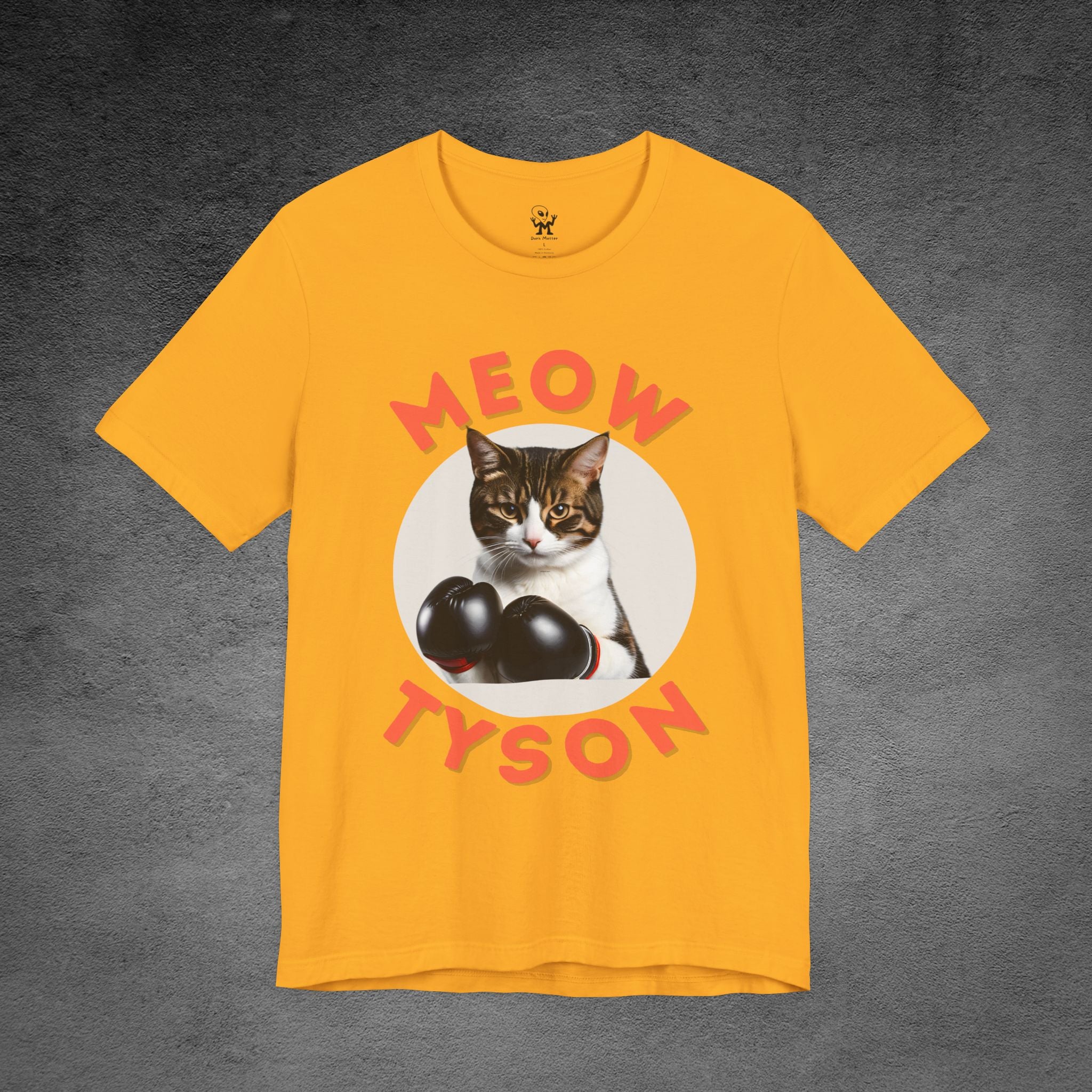 Meow Tyson T-Shirt – Funny Cat Pun Boxing Tee for Cat Lovers, boxing humor, Animal puns