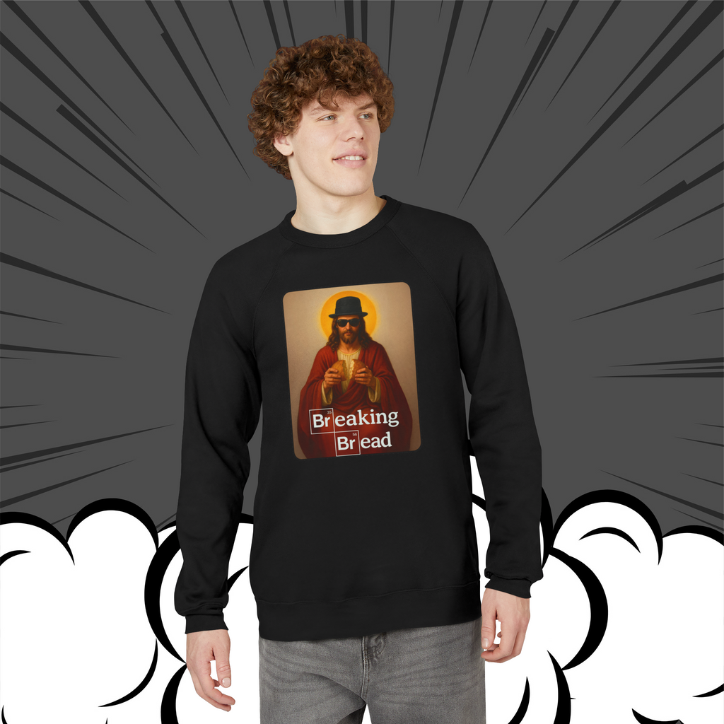 Breaking Bread Sweatshirt | Unisex Heavy Blend | Funny Meme Crewneck, Parody Streetwear