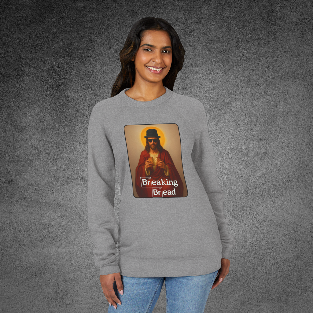 Breaking Bread Sweatshirt | Unisex Heavy Blend | Funny Meme Crewneck, Parody Streetwear