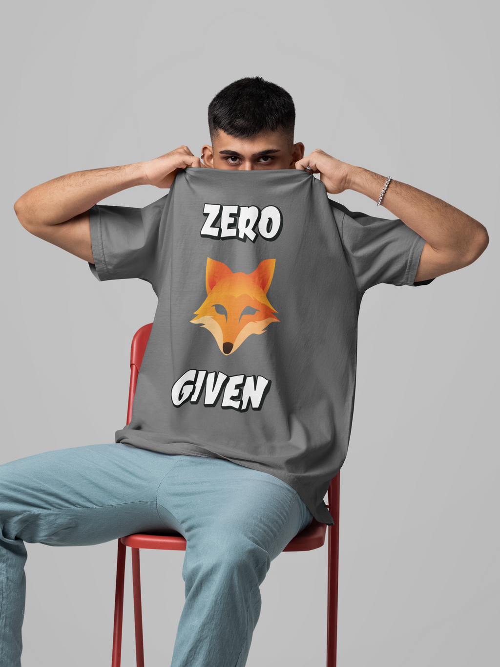 "Zero Fox Given" 🦊Funny Fox Unisex Tee, Casual Shirt, Funny T-Shirt, Nature Lovers & dark humor mix