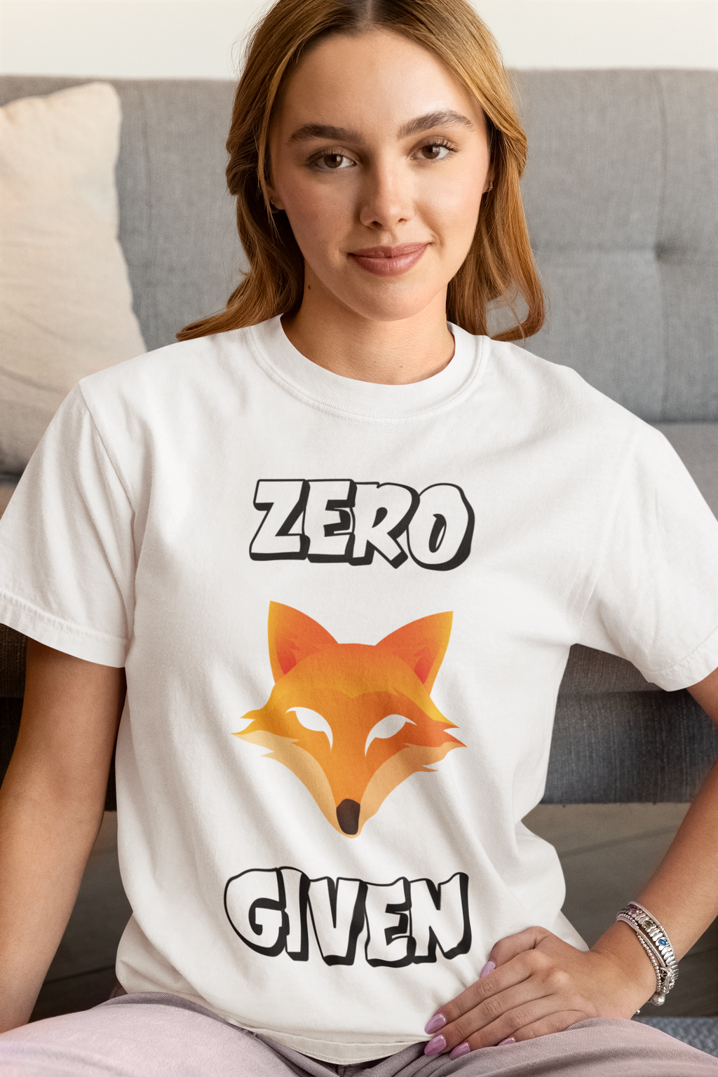 "Zero Fox Given" 🦊Funny Fox Unisex Tee, Casual Shirt, Funny T-Shirt, Nature Lovers & dark humor mix