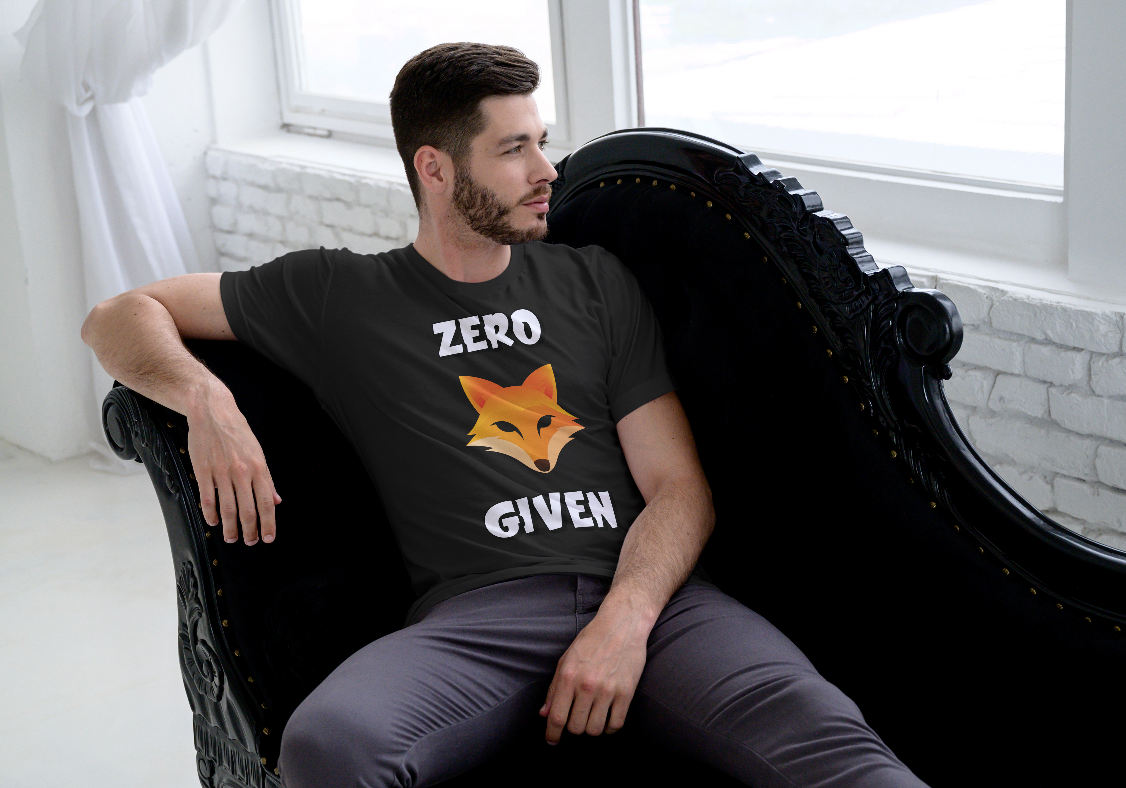 "Zero Fox Given" 🦊Funny Fox Unisex Tee, Casual Shirt, Funny T-Shirt, Nature Lovers & dark humor mix