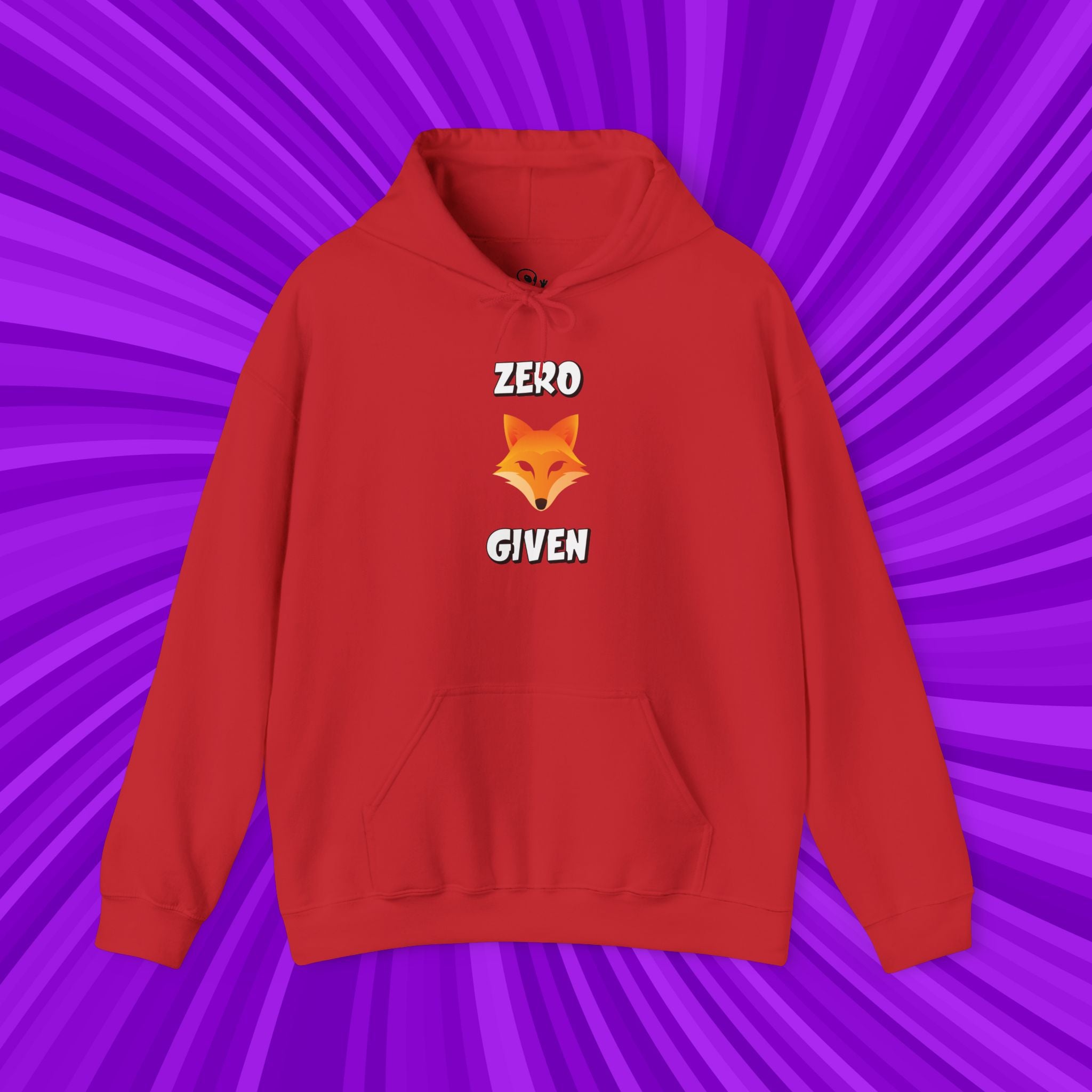 🦊Zero Fox Given Hoodie | Funny animal Pun Sarcastic Hoodie| Dark Humor Streetwear | Unisex Heavy Blend