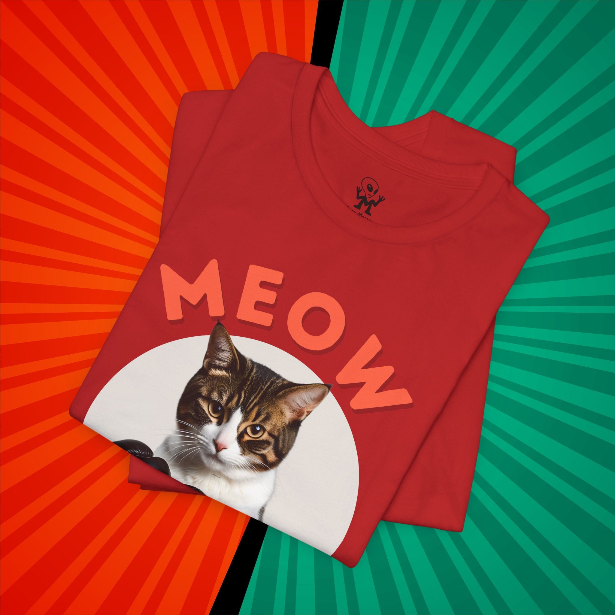 Meow Tyson T-shirt – Funny Cat Boxing Pun Graphic Tee