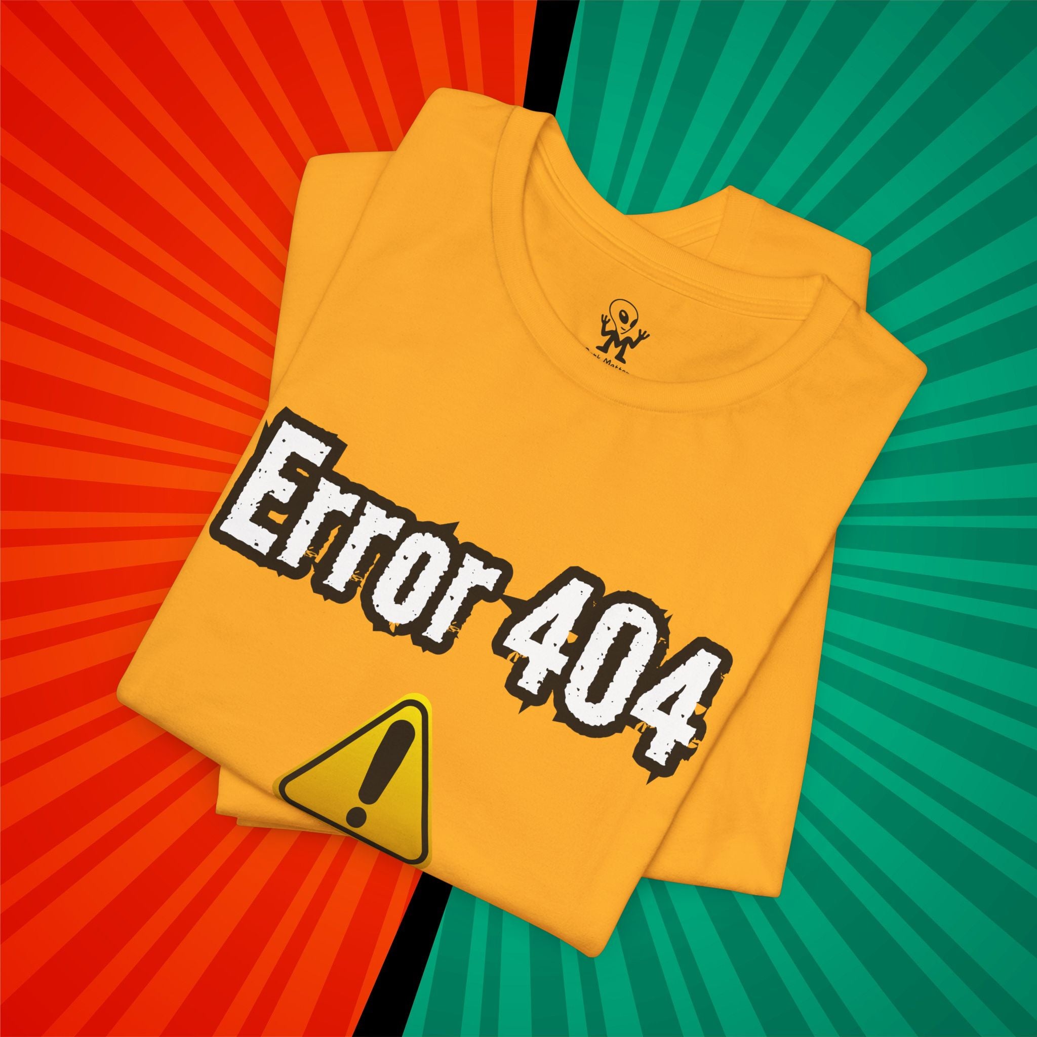 Error 404: Monday Detected T‑Shirt — Funny Tech Humor Tee for Geeks & Monday Haters