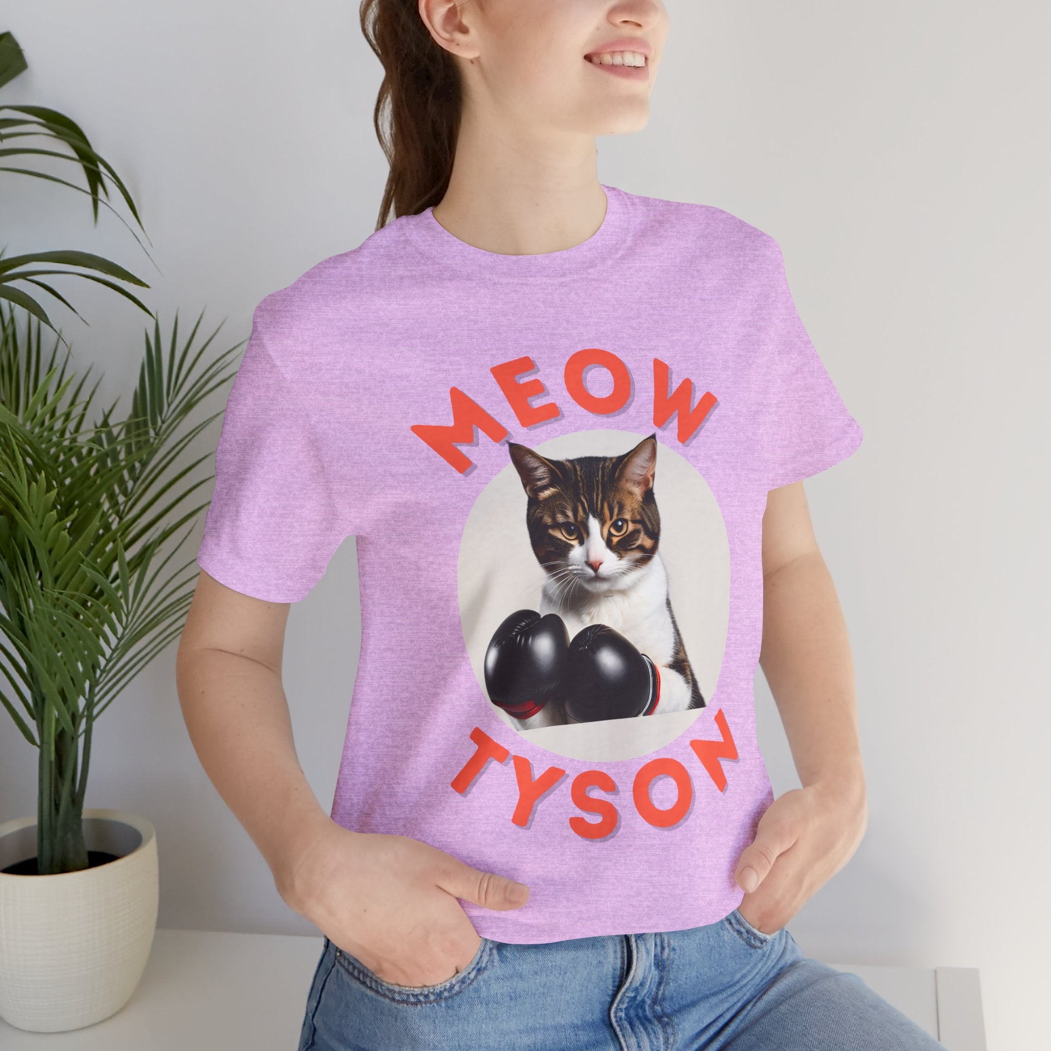 Meow Tyson T-shirt – Funny Cat Boxing Pun Graphic Tee