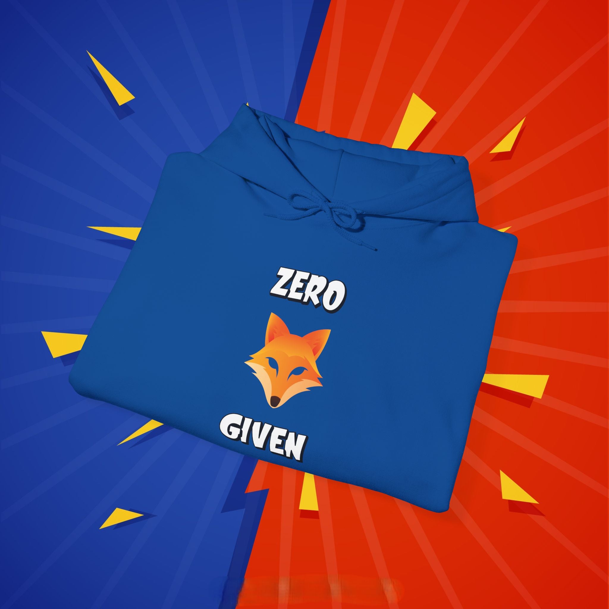 🦊Zero Fox Given Hoodie | Funny animal Pun Sarcastic Hoodie| Dark Humor Streetwear | Unisex Heavy Blend