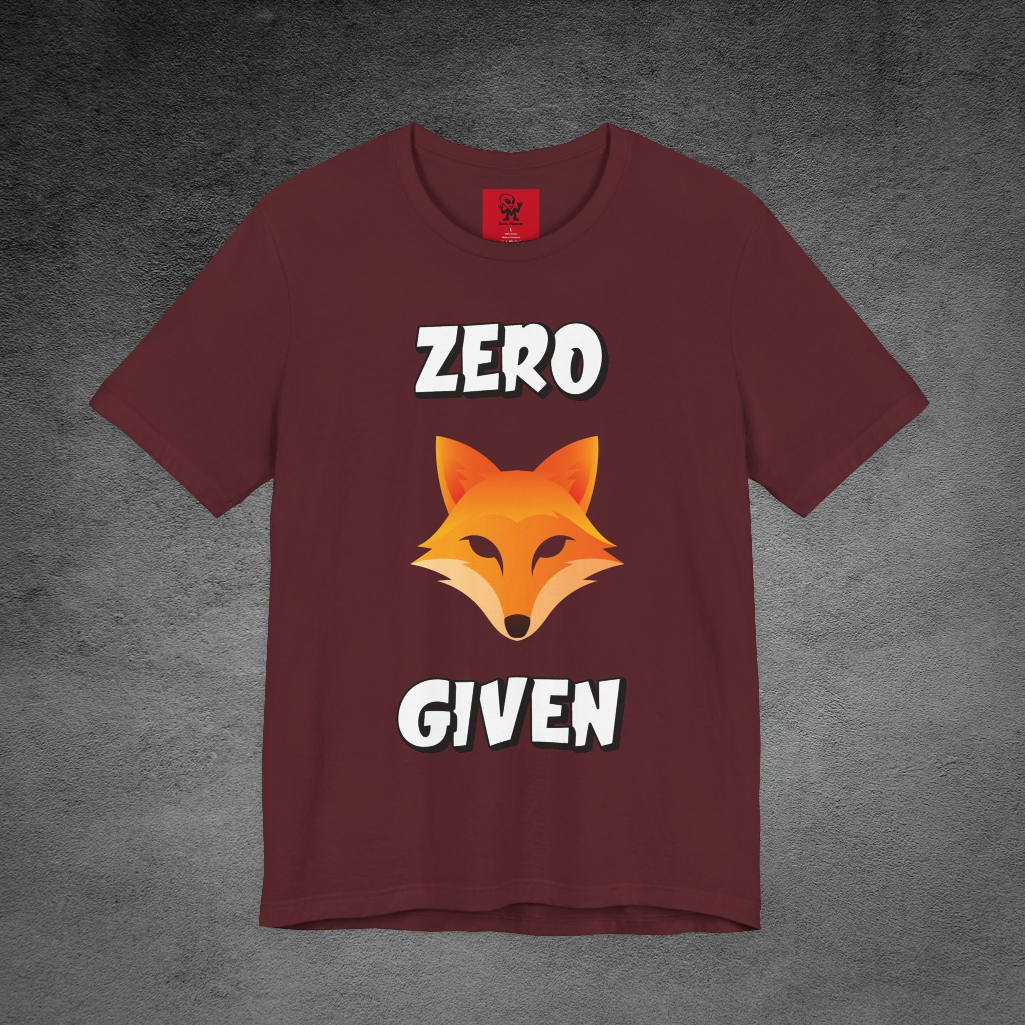"Zero Fox Given" 🦊Funny Fox Unisex Tee, Casual Shirt, Funny T-Shirt, Nature Lovers & dark humor mix