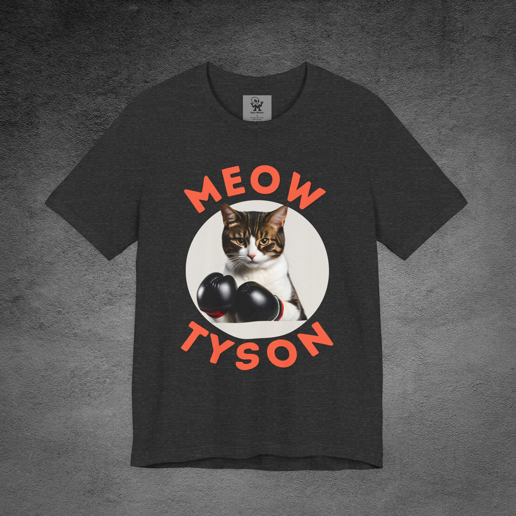 Meow Tyson T-shirt – Funny Cat Boxing Pun Graphic Tee