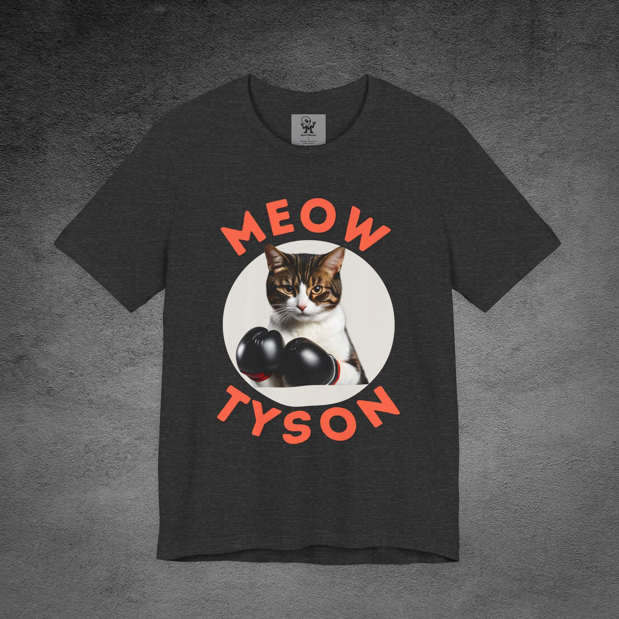 Meow Tyson T-shirt – Funny Cat Boxing Pun Graphic Tee