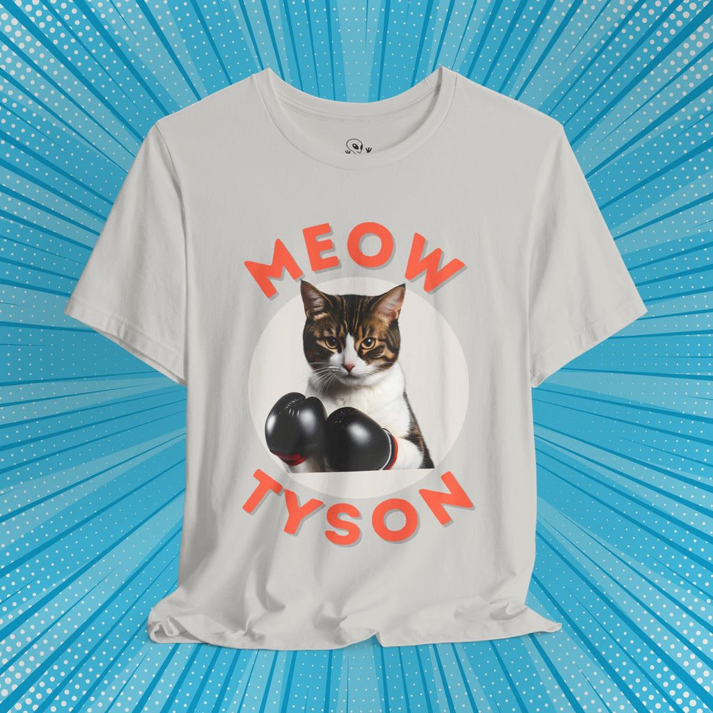 Meow Tyson T-shirt – Funny Cat Boxing Pun Graphic Tee