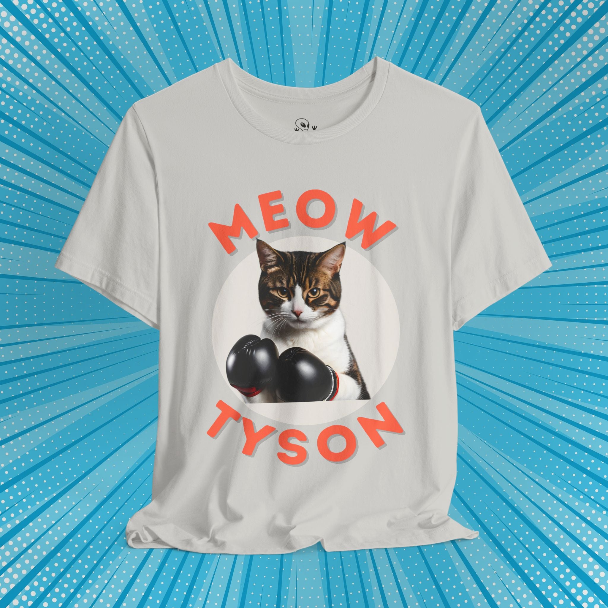 Meow Tyson T-shirt – Funny Cat Boxing Pun Graphic Tee