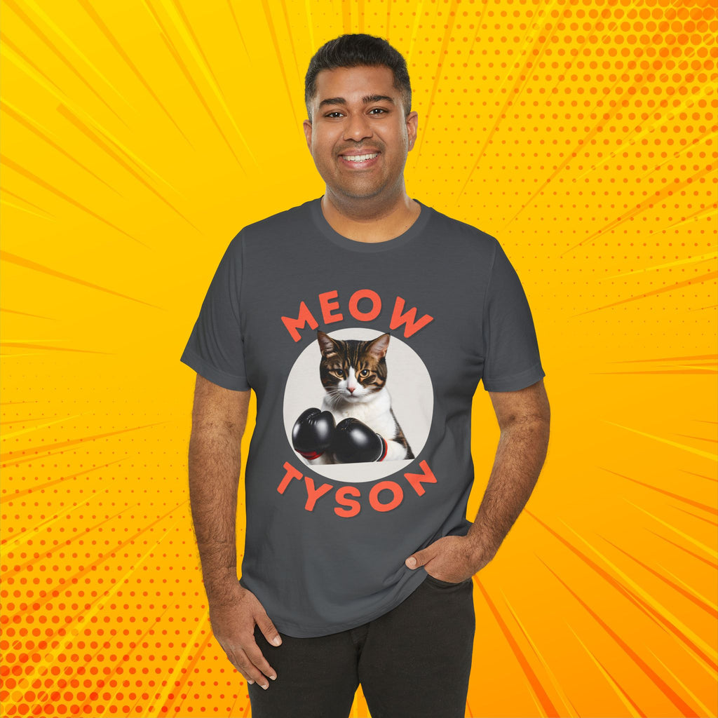 Meow Tyson T-shirt – Funny Cat Boxing Pun Graphic Tee