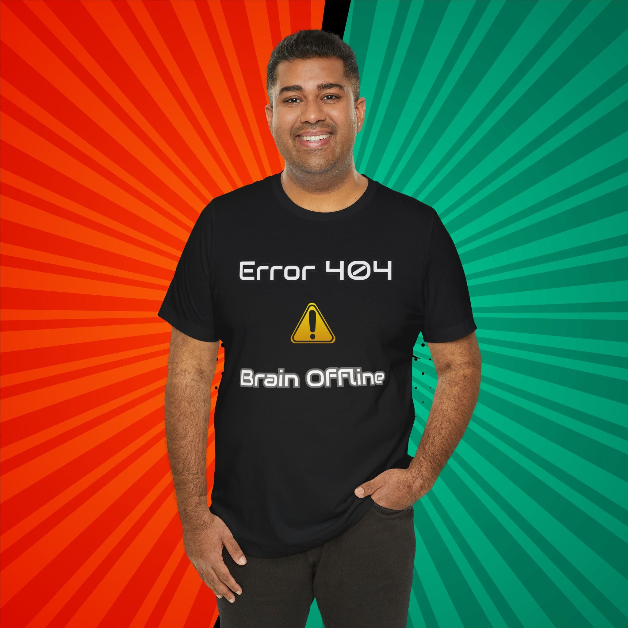 Error 404: Brain Offline T-Shirt | Funny Tech Sarcasm Tee