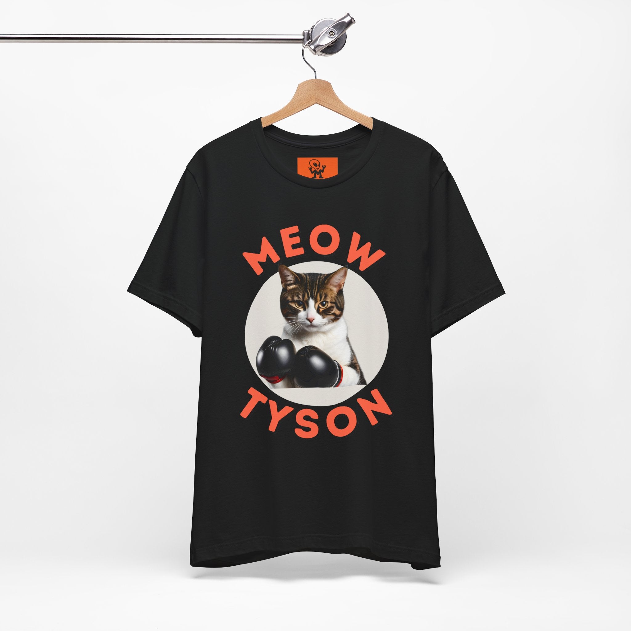 Meow Tyson T-Shirt – Funny Cat Pun Boxing Tee for Cat Lovers, boxing humor, Animal puns
