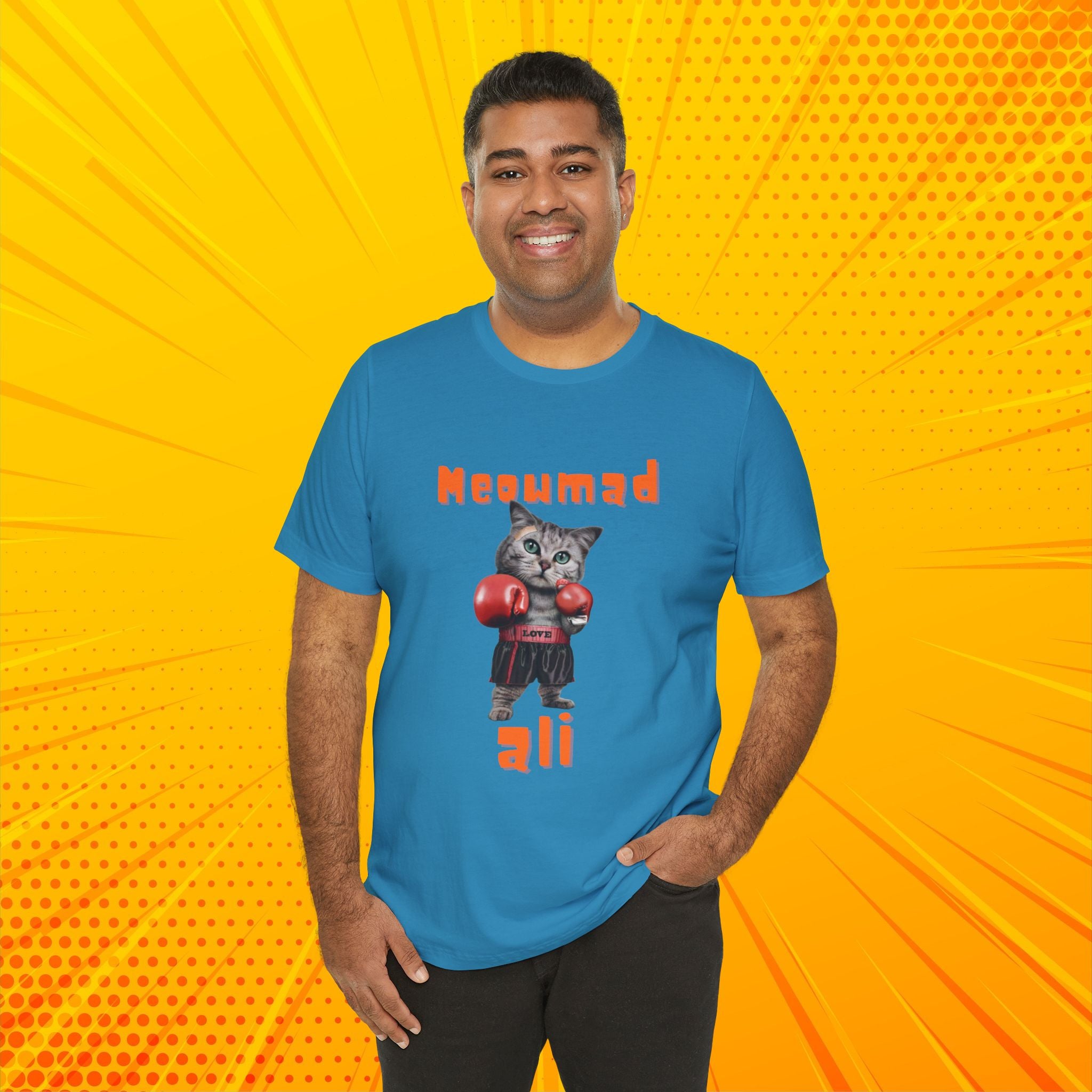 Meowmad Ali T-shirt – Funny Cat Boxing Pun Graphic Tee