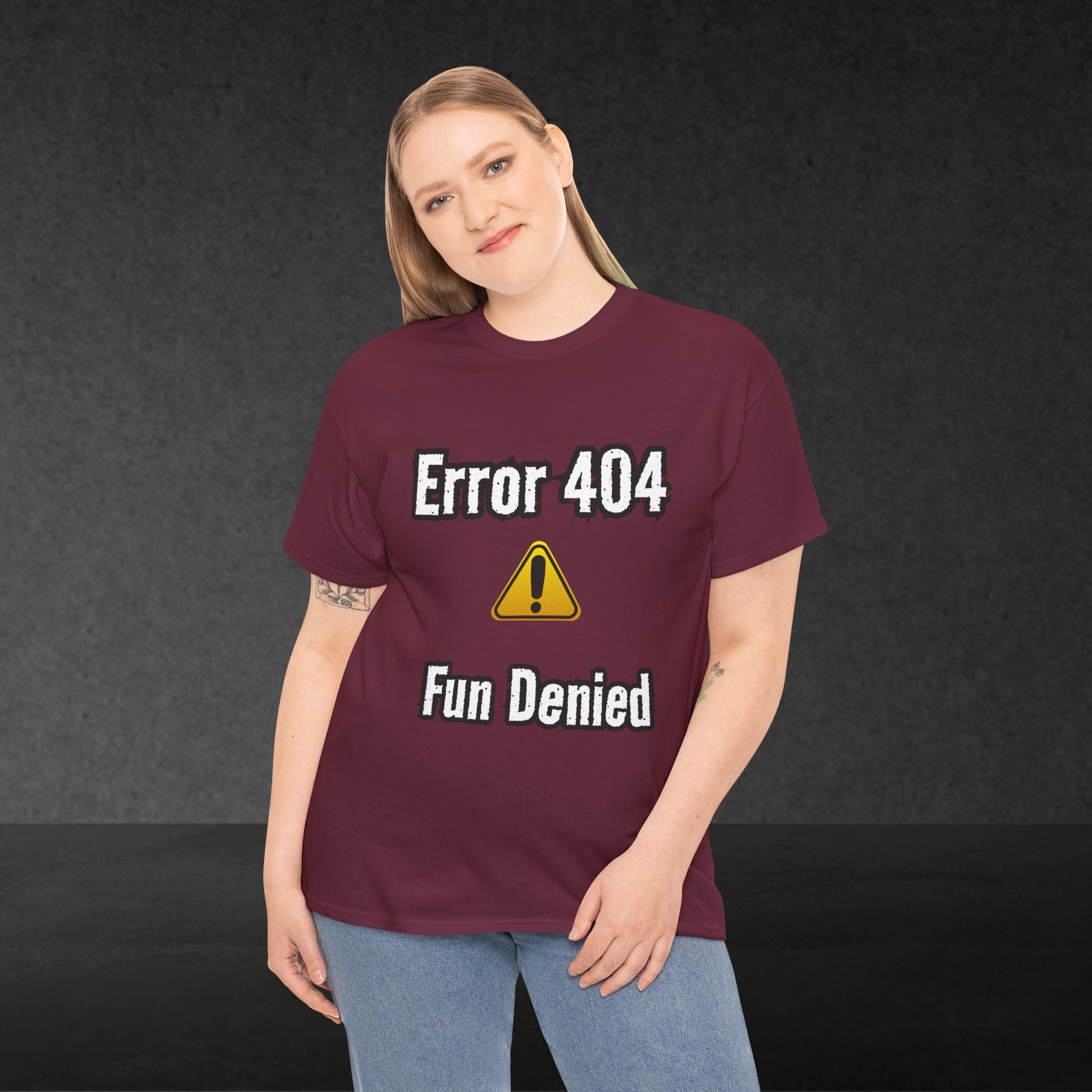 Error 404: Fun Denied T-Shirt | Anti-Social Sarcasm wear