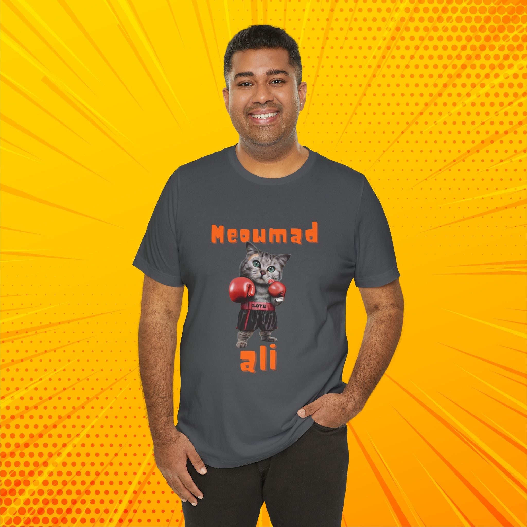 Meowmad Ali T-shirt – Funny Cat Boxing Pun Graphic Tee