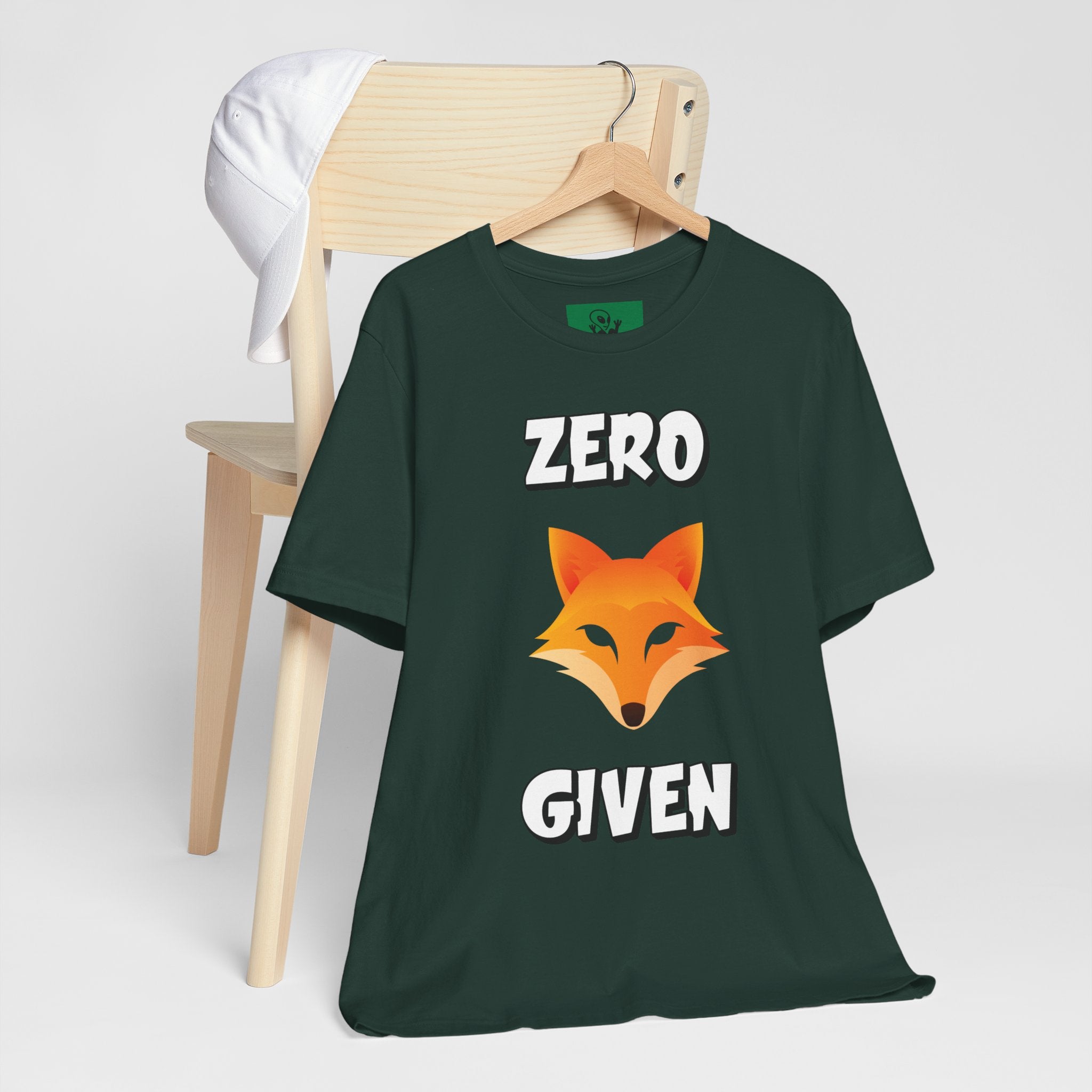 "Zero Fox Given" 🦊Funny Fox Unisex Tee, Casual Shirt, Funny T-Shirt, Nature Lovers & dark humor mix