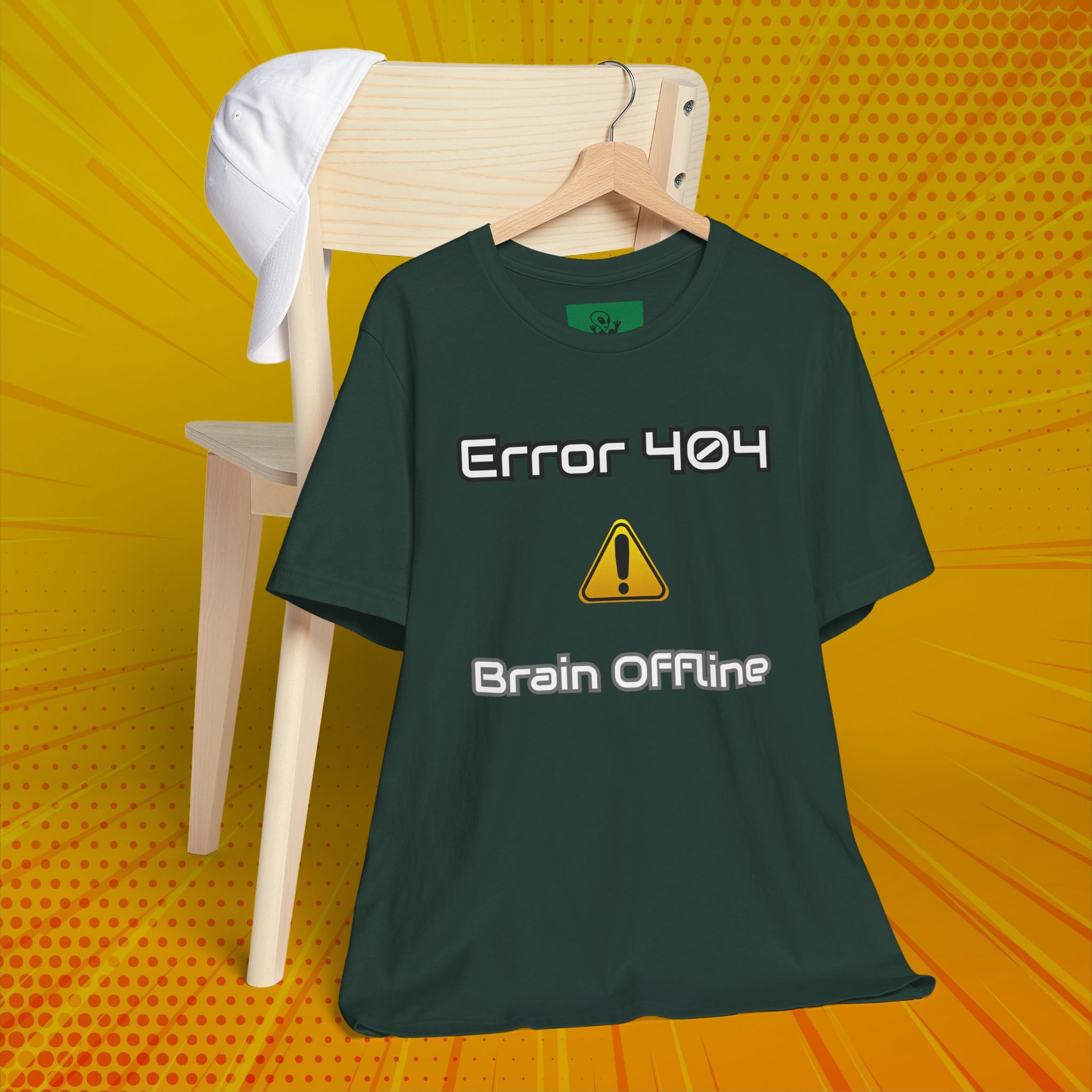 Error 404: Brain Offline T-Shirt | Funny Tech Sarcasm Tee